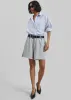 Soria Cotton Shorts - Grey sold by Frankie Shop