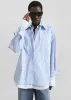 Lienz Double Shirt - Blue/White Stripe sold by Frankie Shop