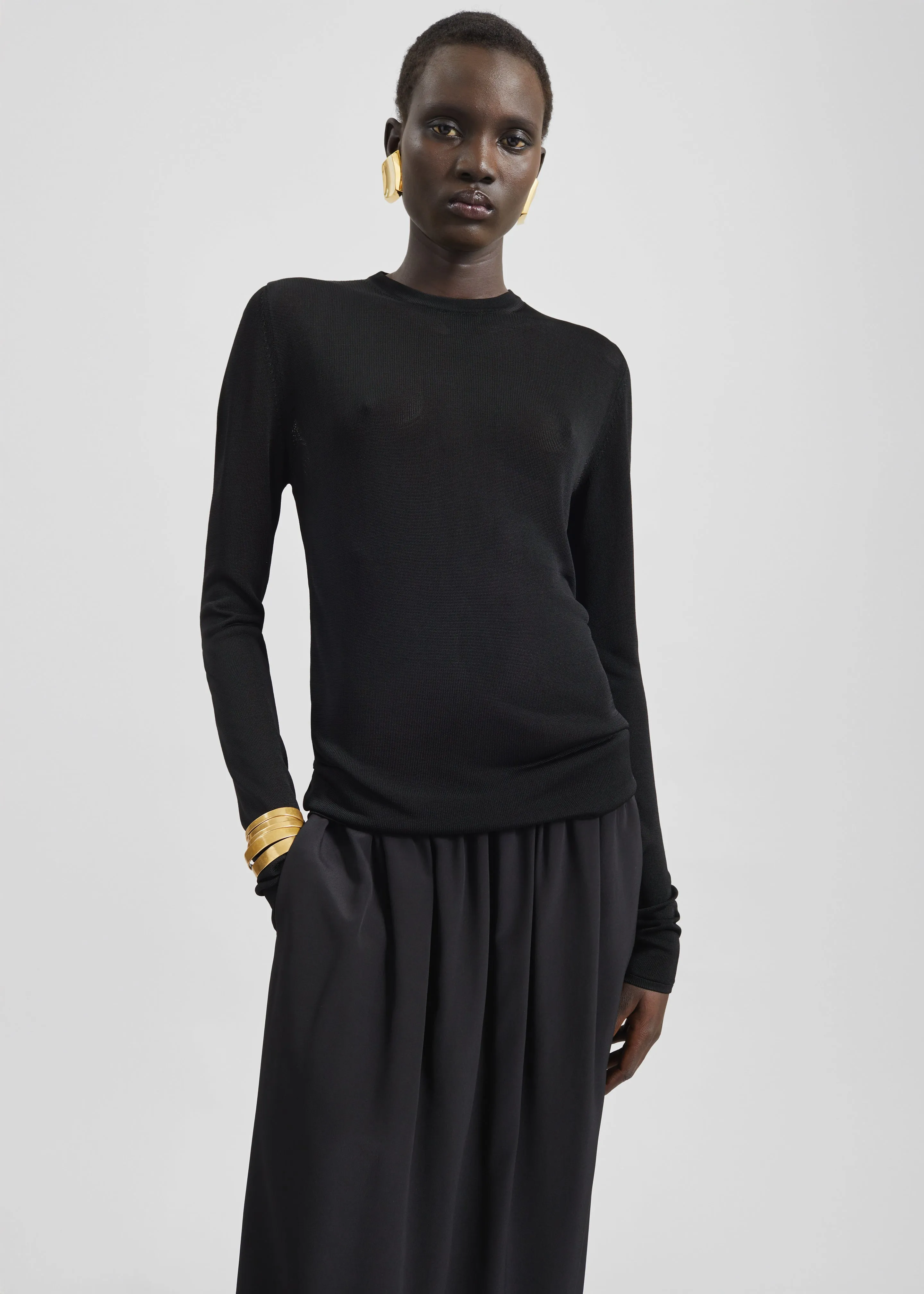 Kazel Thin Knit Top - Black sold by Frankie Shop product image thumbnail 5