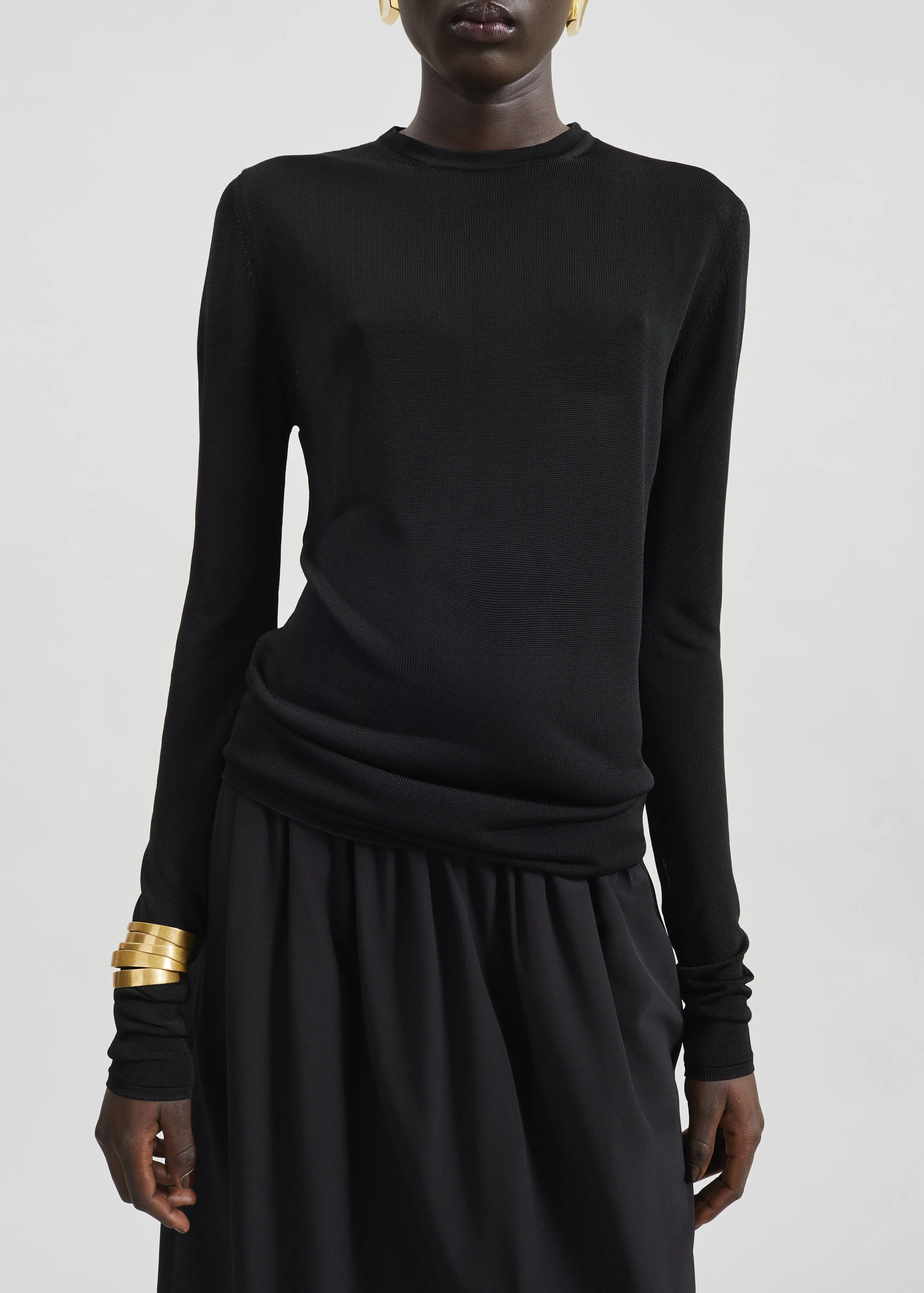 Kazel Thin Knit Top - Black sold by Frankie Shop product image thumbnail 2