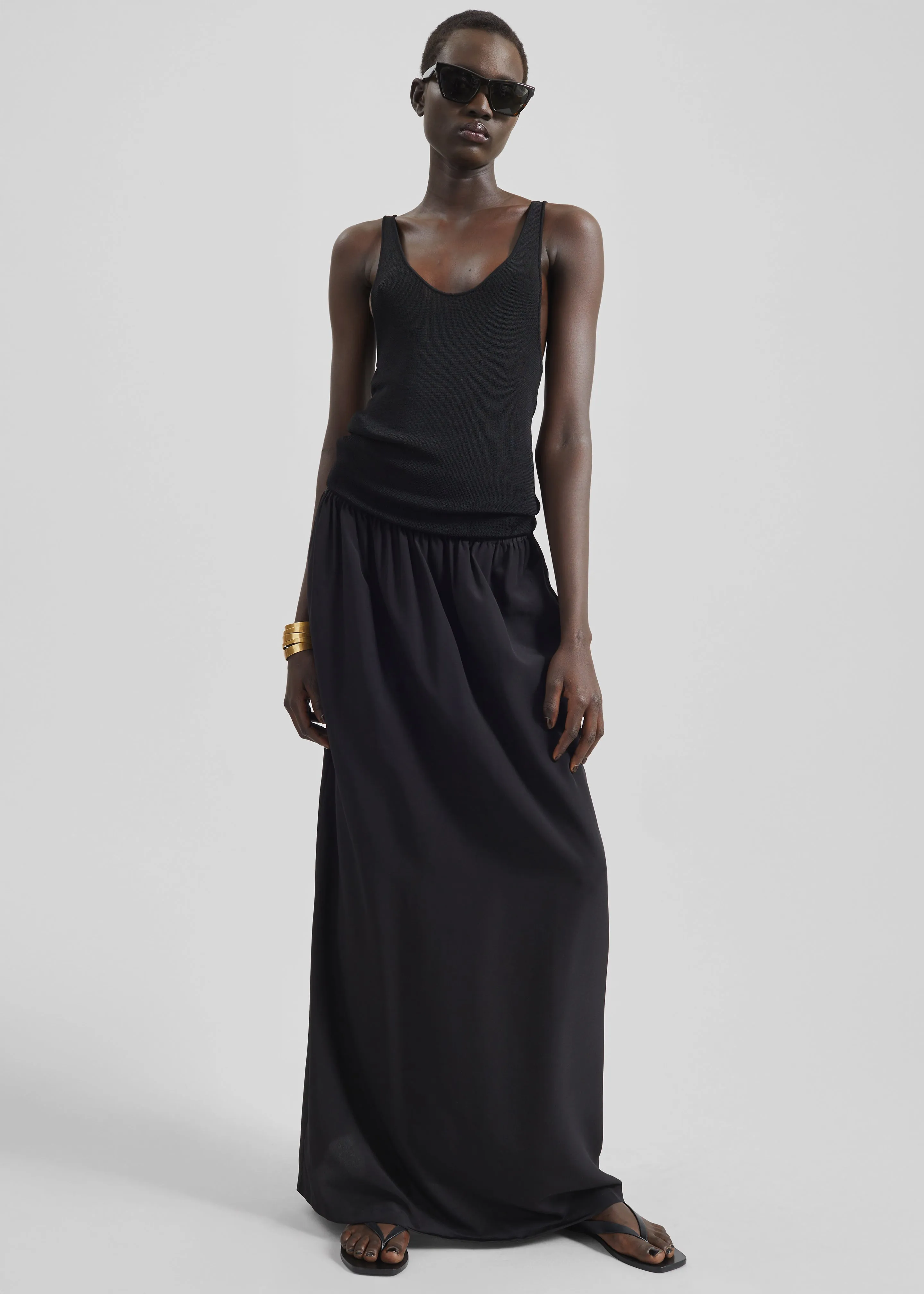 Sibena Silk Maxi Skirt - Black sold by Frankie Shop product image thumbnail 2