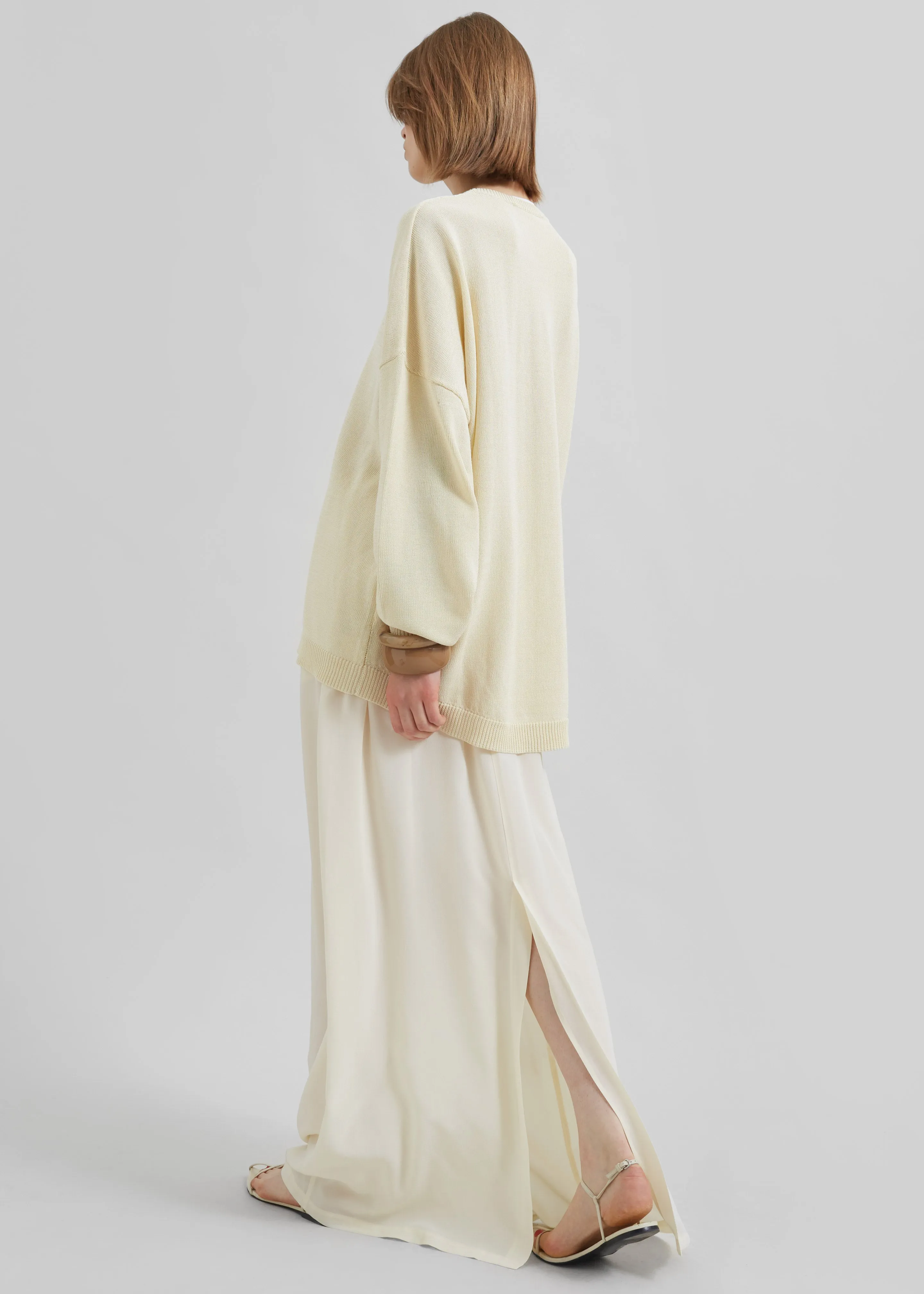 Basel Crew Neck Sweater - Pale Yellow sold by Frankie Shop product image thumbnail 5