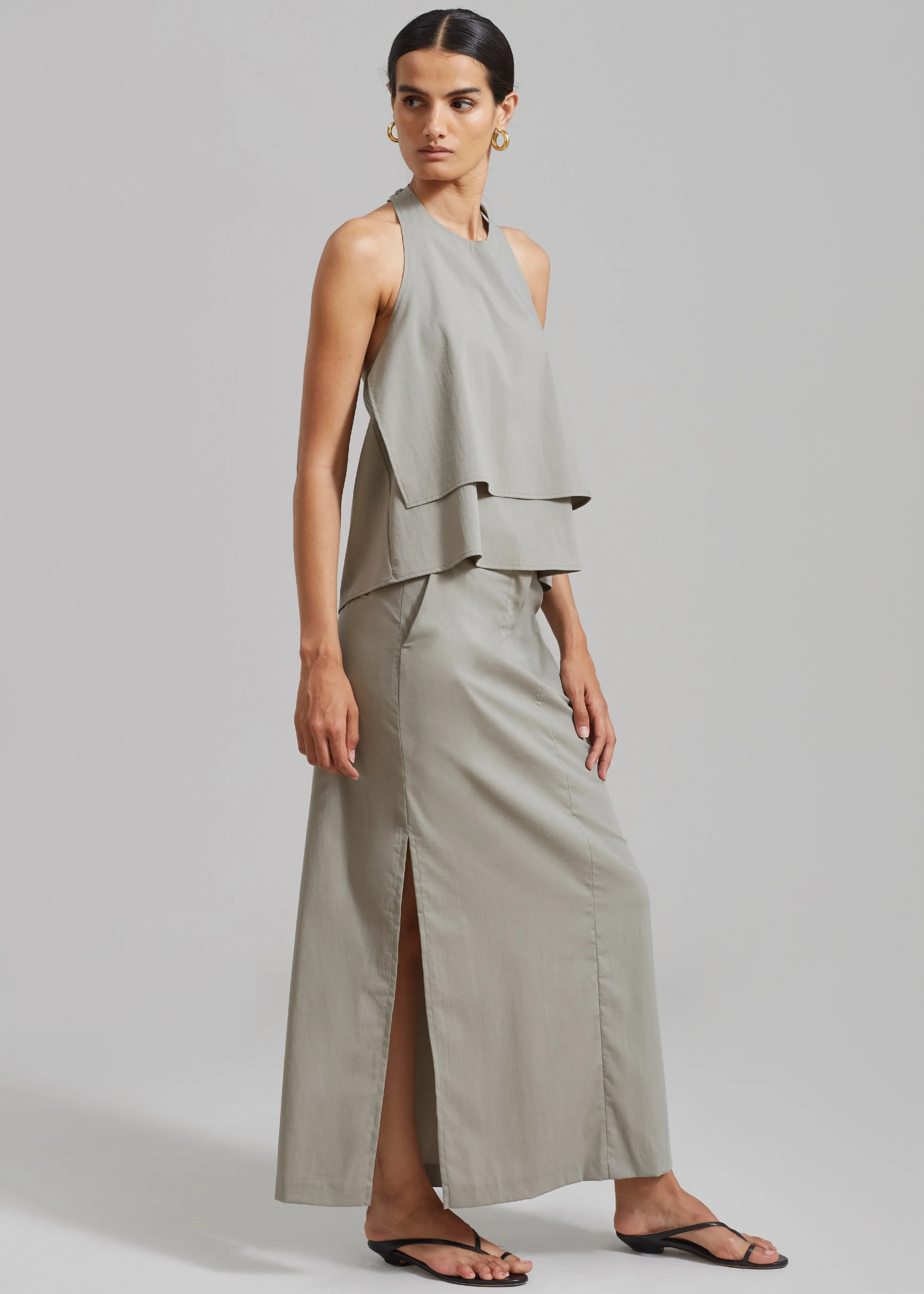 Irene Maxi Skirt - Slate Green sold by Frankie Shop product image thumbnail 4