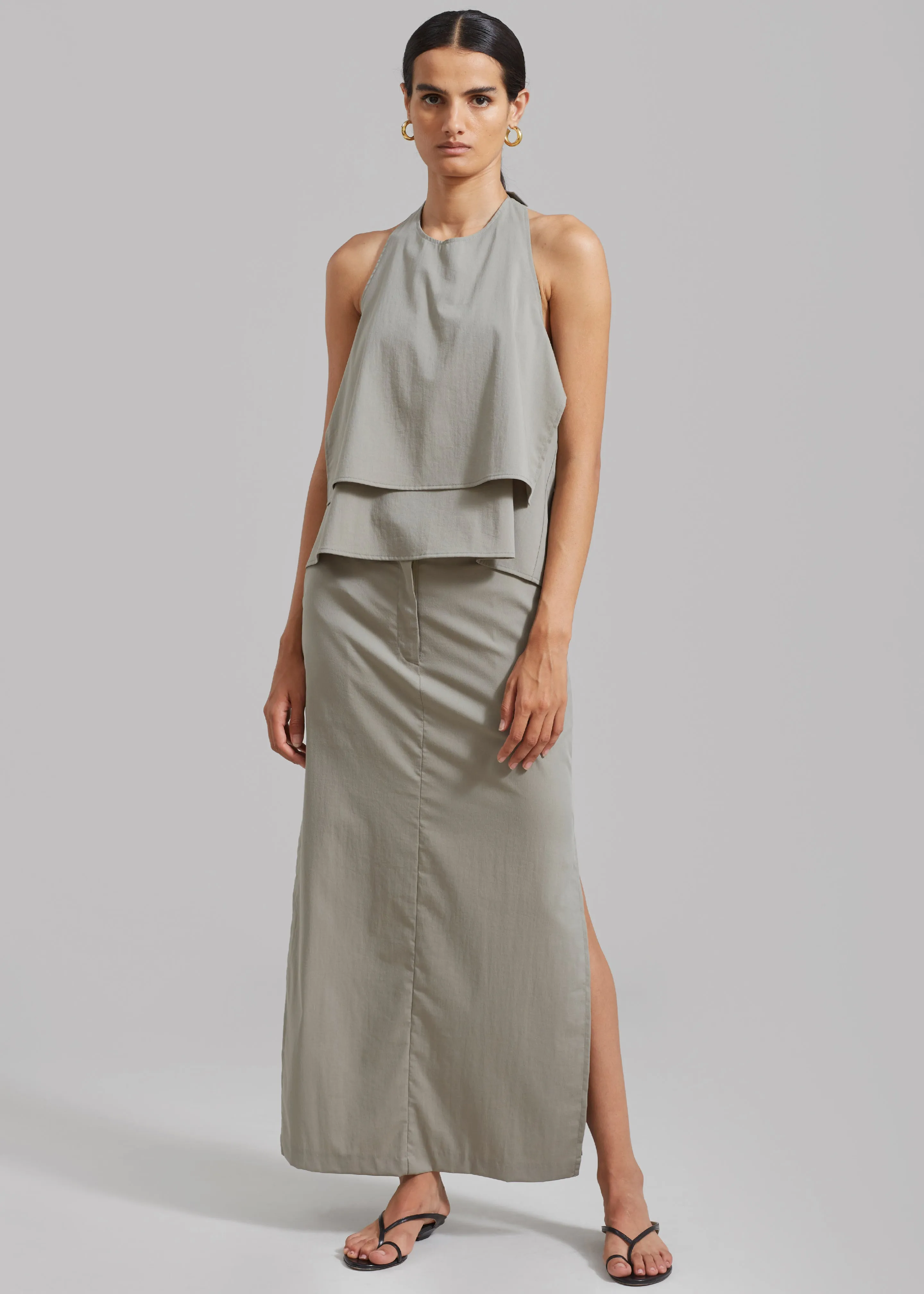 Irene Maxi Skirt - Slate Green sold by Frankie Shop product image thumbnail 3
