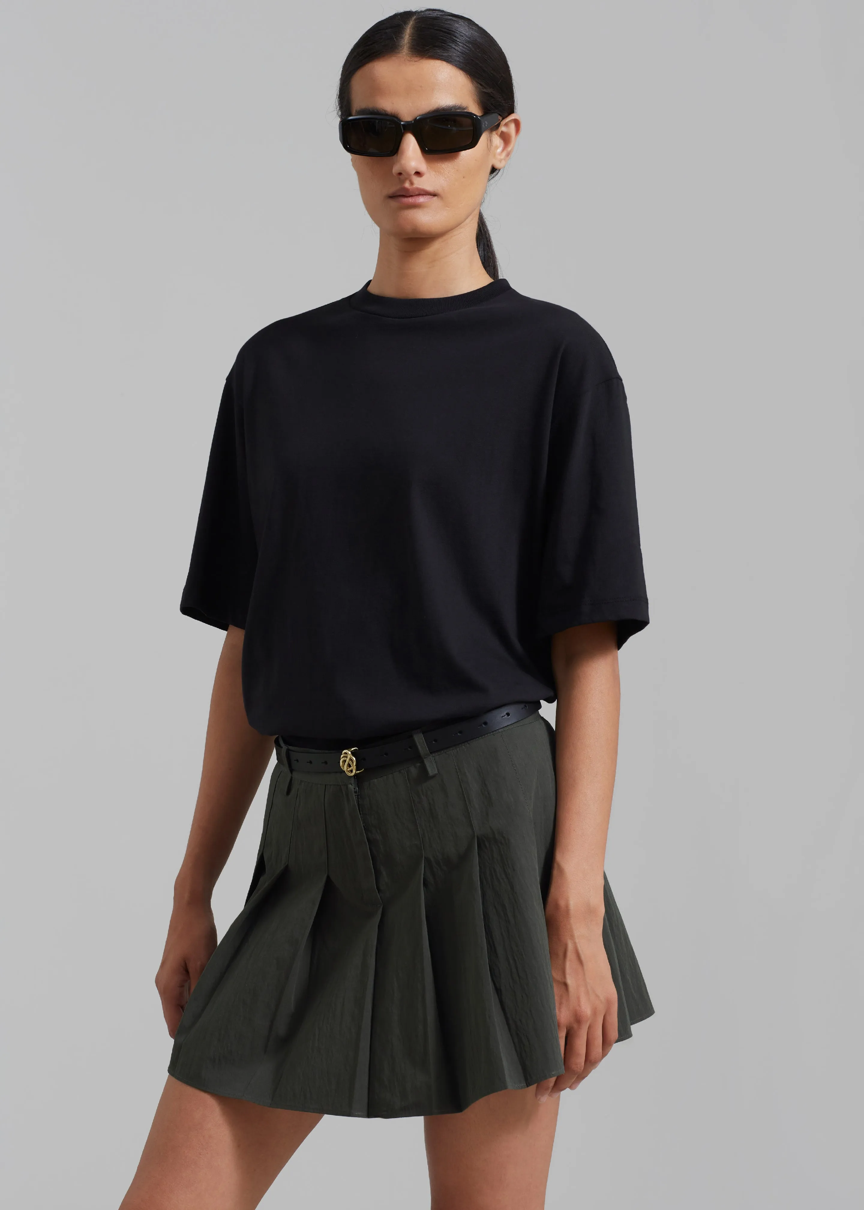 Rachael Pleated Mini Skirt - Charcoal sold by Frankie Shop product image thumbnail 2