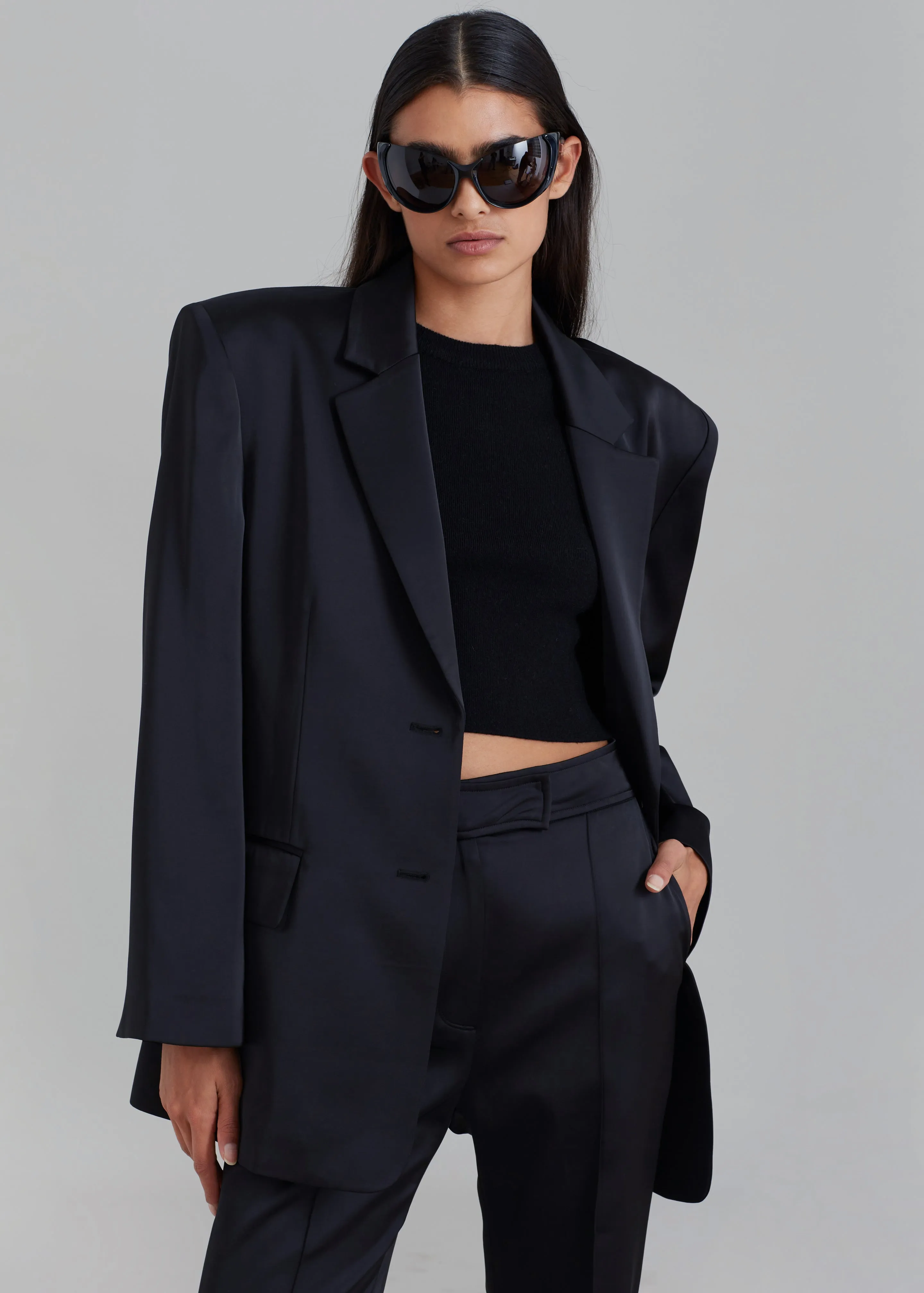 Angelica Blazer - Black sold by Frankie Shop product image thumbnail 3