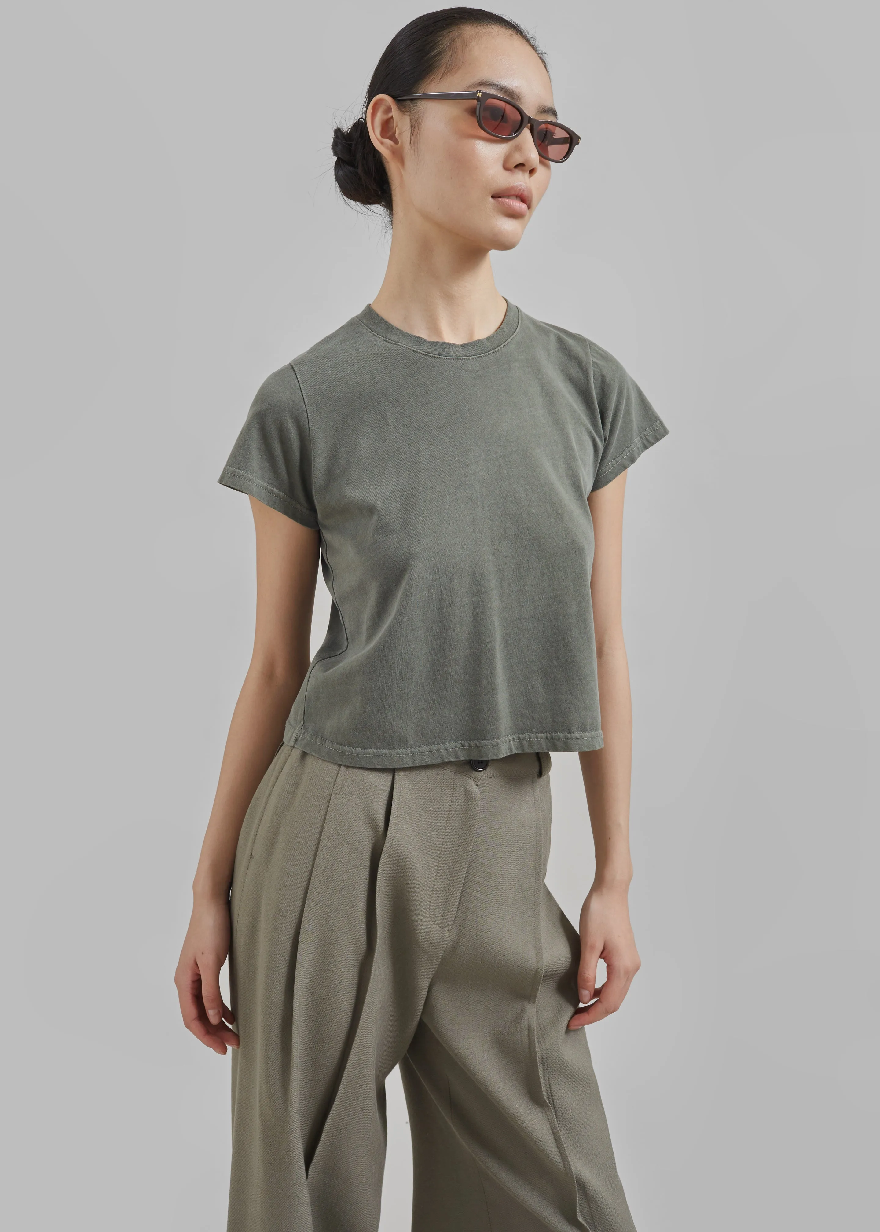 Dollie Tee - Khaki sold by Frankie Shop product image thumbnail 4