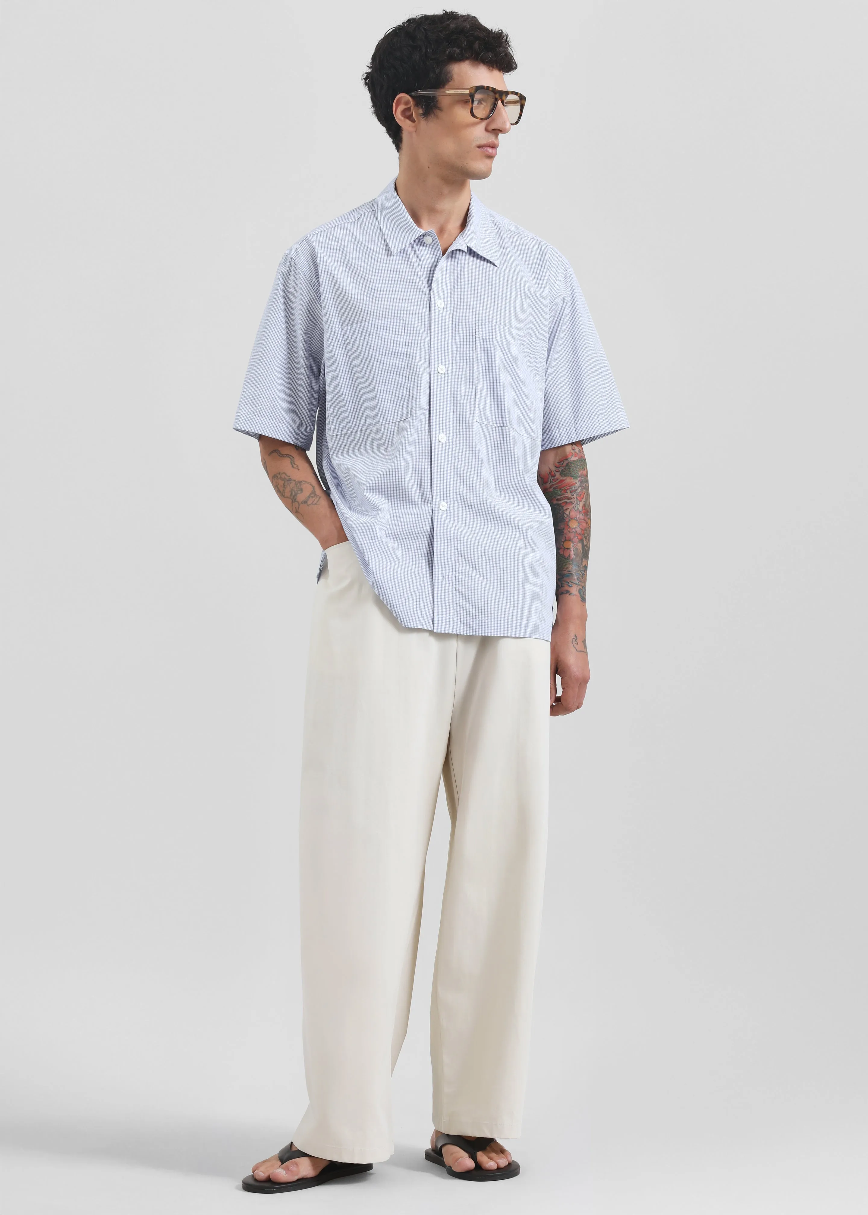 Samsøe Samsøe Saayo B Shirt - Orion Blue Ch. sold by Frankie Shop product image thumbnail 2