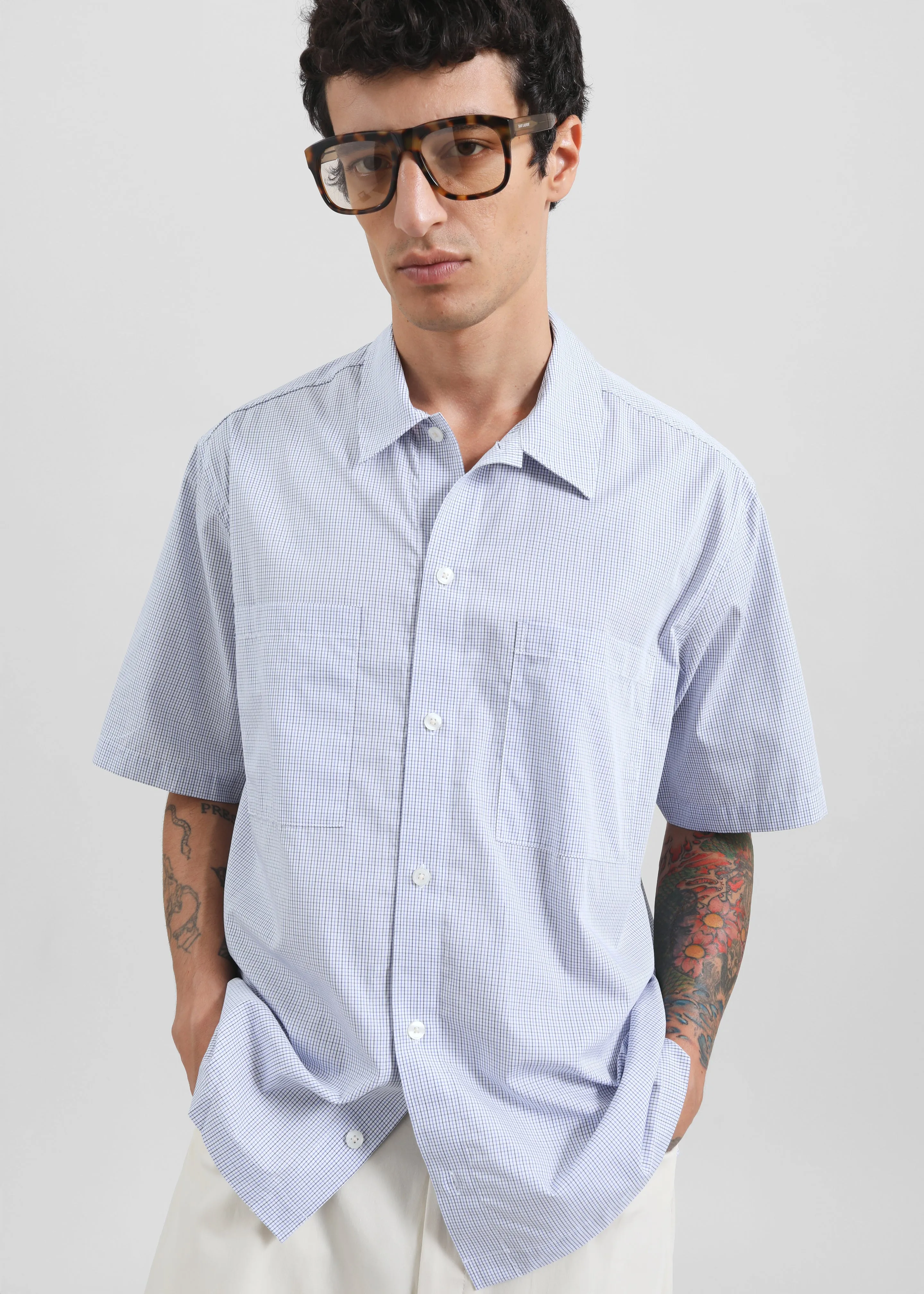 Samsøe Samsøe Saayo B Shirt - Orion Blue Ch. sold by Frankie Shop