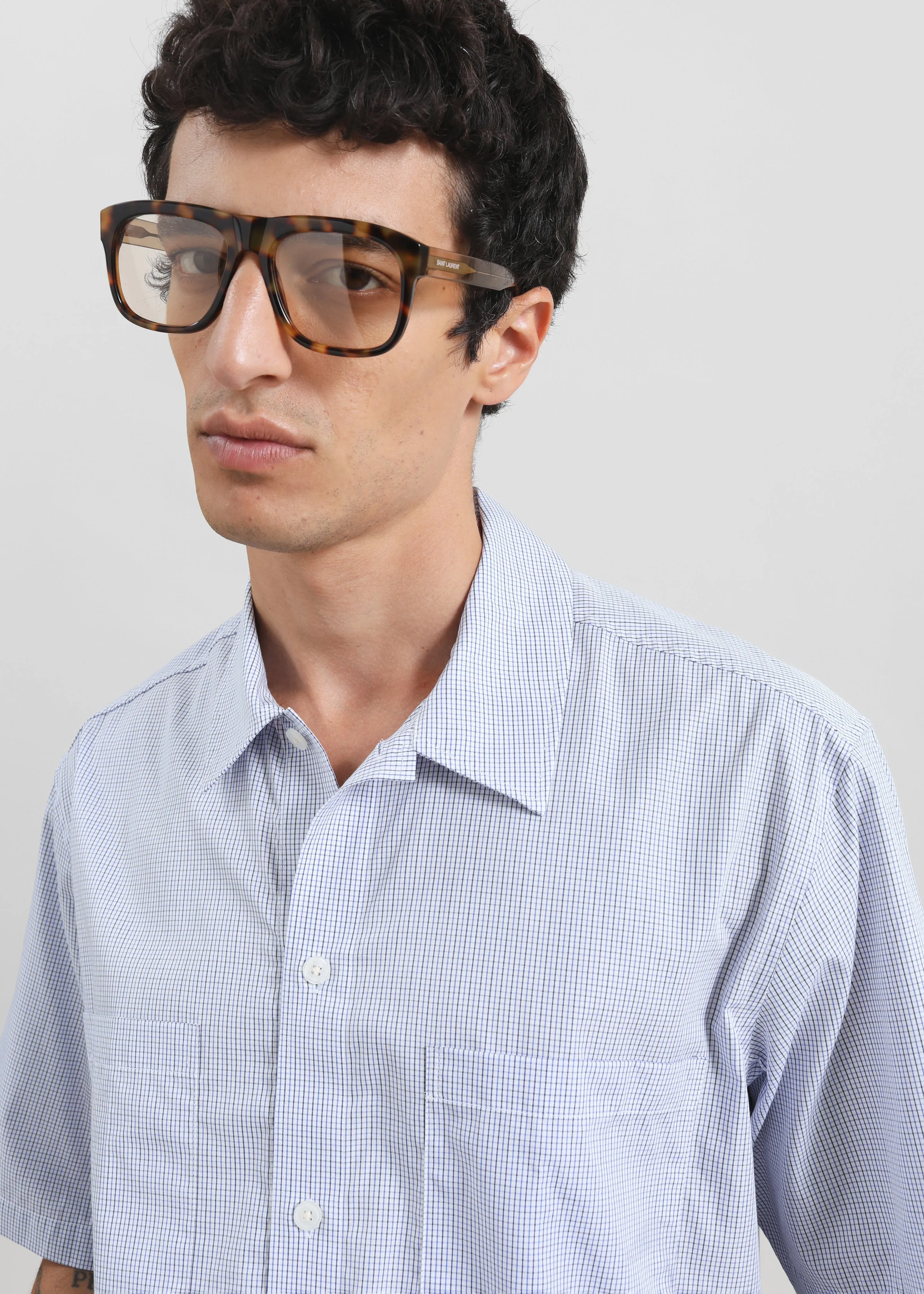 Samsøe Samsøe Saayo B Shirt - Orion Blue Ch. sold by Frankie Shop product image thumbnail 4