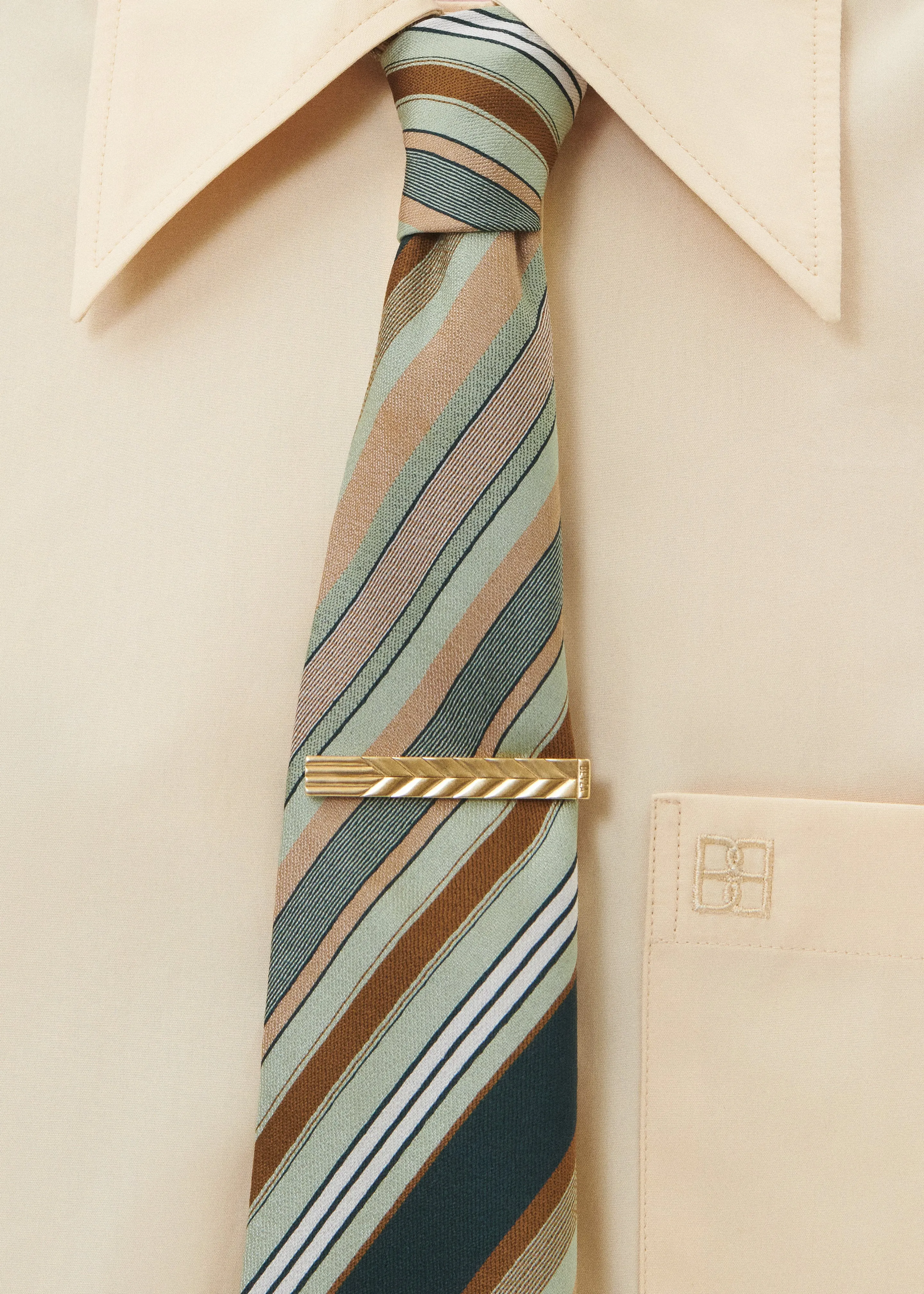 Bevza Tie Clip - Gold sold by Frankie Shop product image thumbnail 3