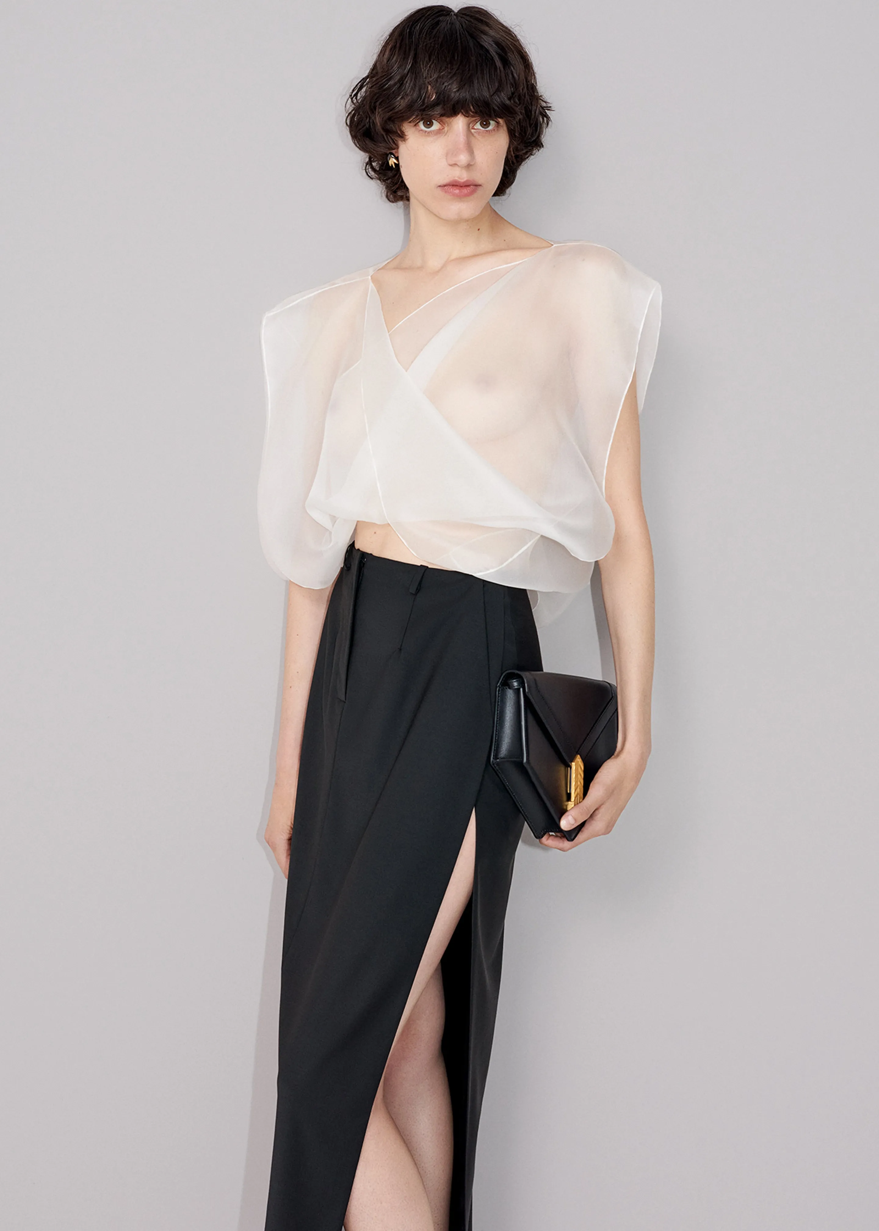 Bevza Sharp Maxi Skirt - Dark Ink Navy sold by Frankie Shop product image thumbnail 3