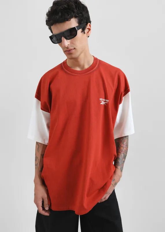 Hed Mayner x Reebok Oversized T-Shirt - Rust made by Frankie Shop