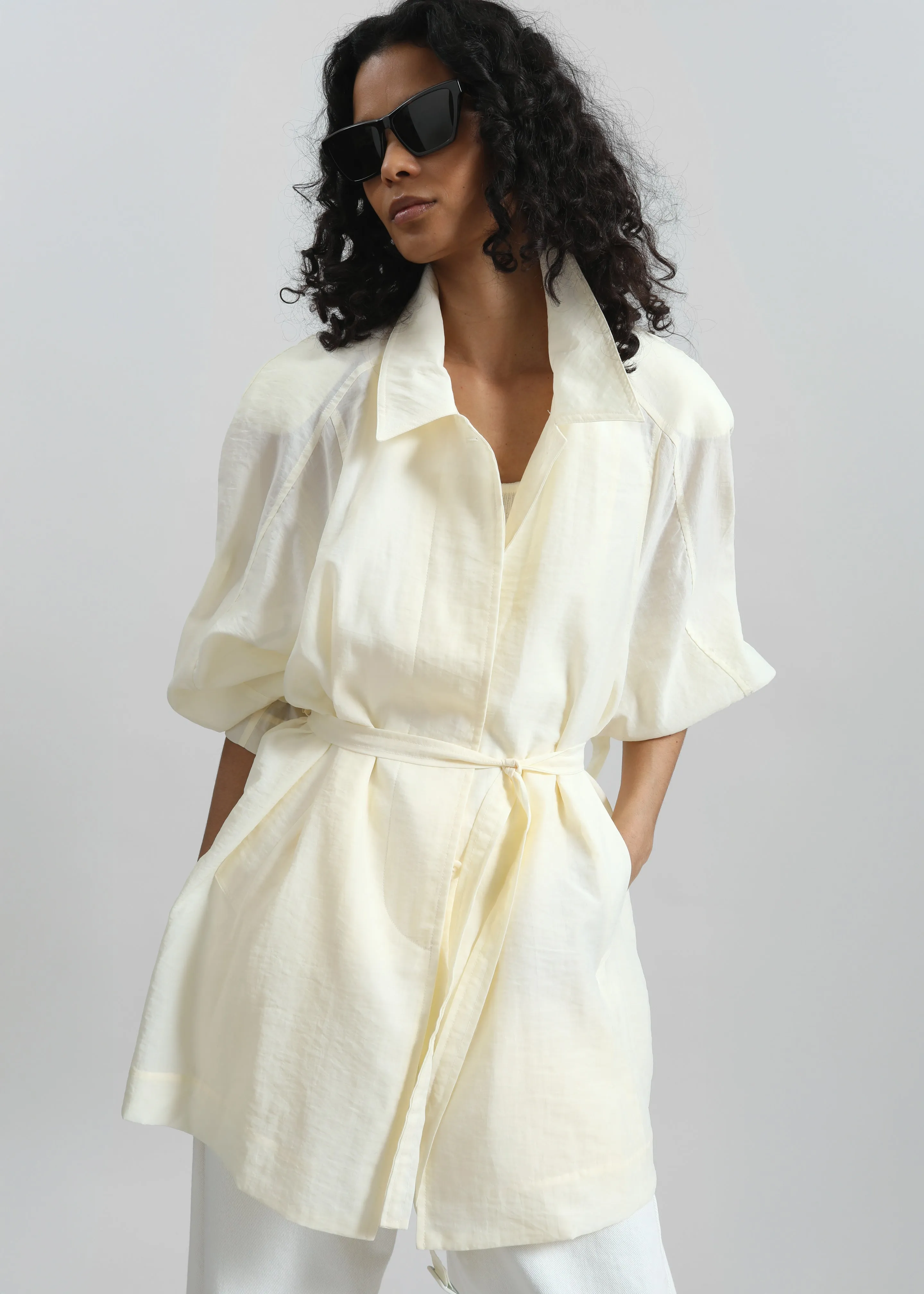 Noema Sheer Light Jacket - Ivory sold by Frankie Shop product image thumbnail 3