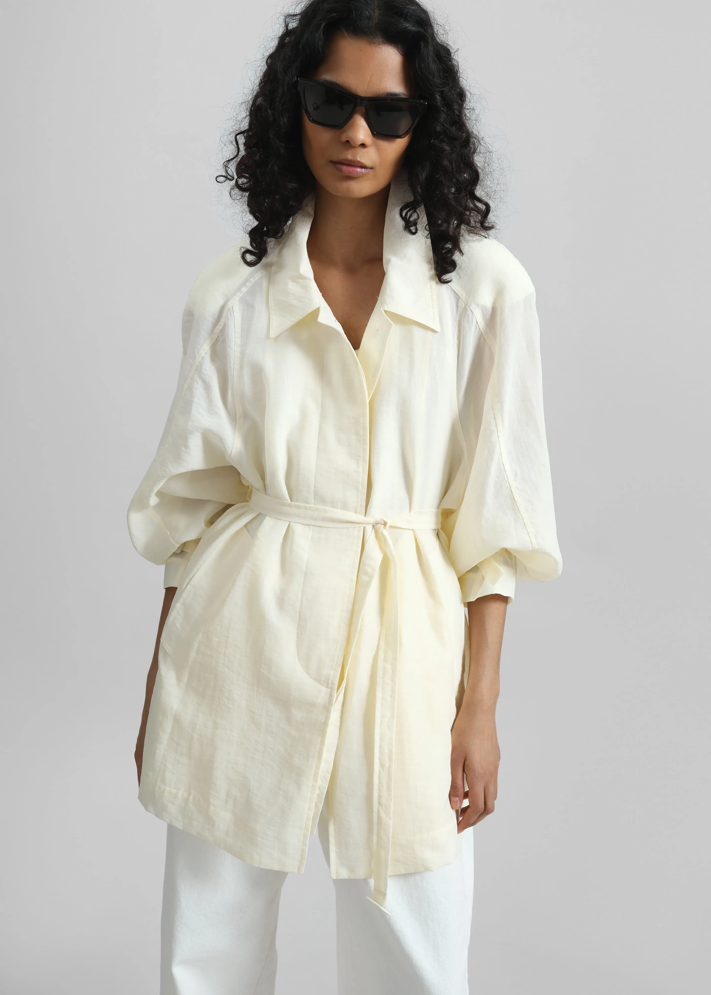 Noema Sheer Light Jacket - Ivory sold by Frankie Shop