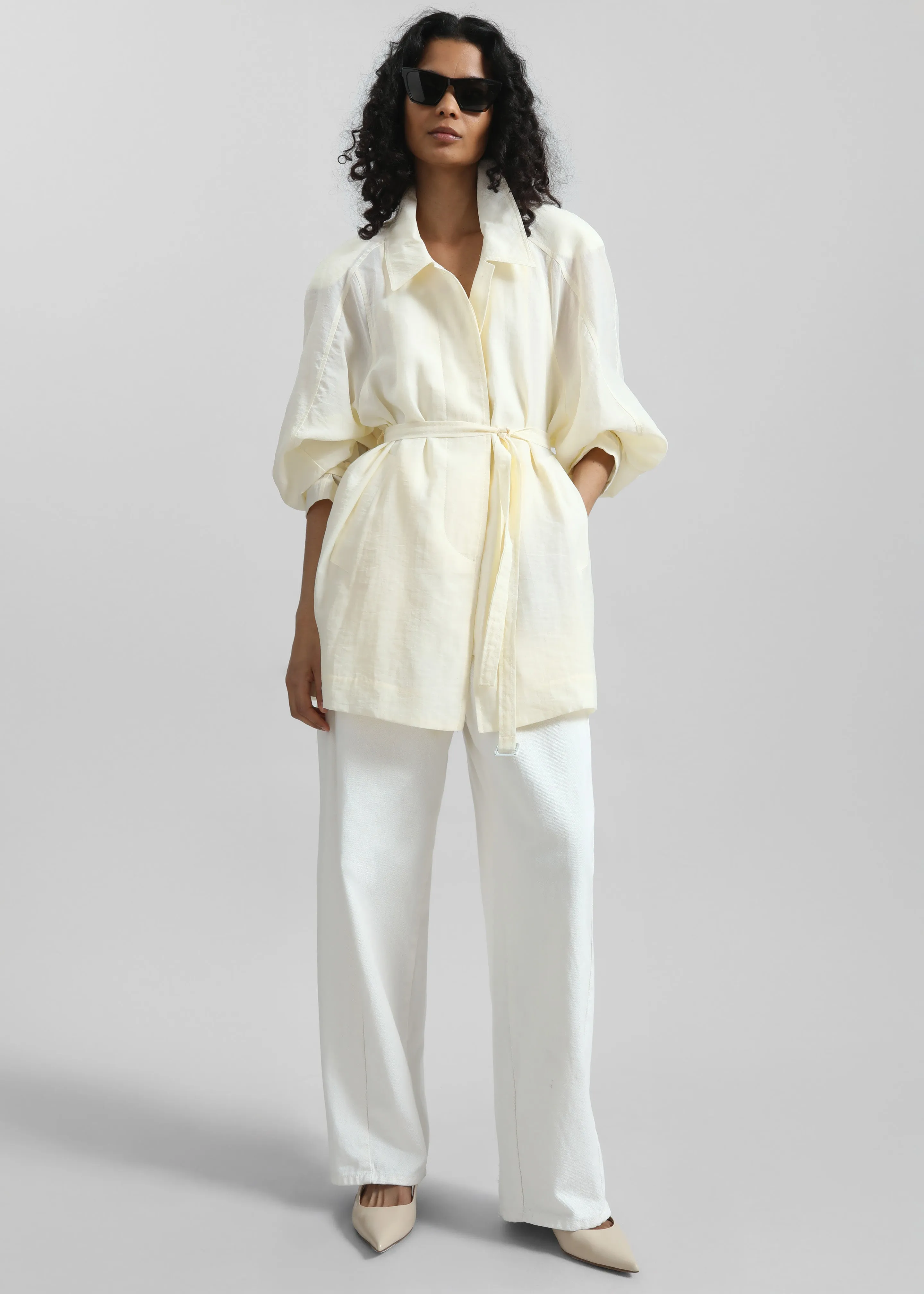 Noema Sheer Light Jacket - Ivory sold by Frankie Shop product image thumbnail 2