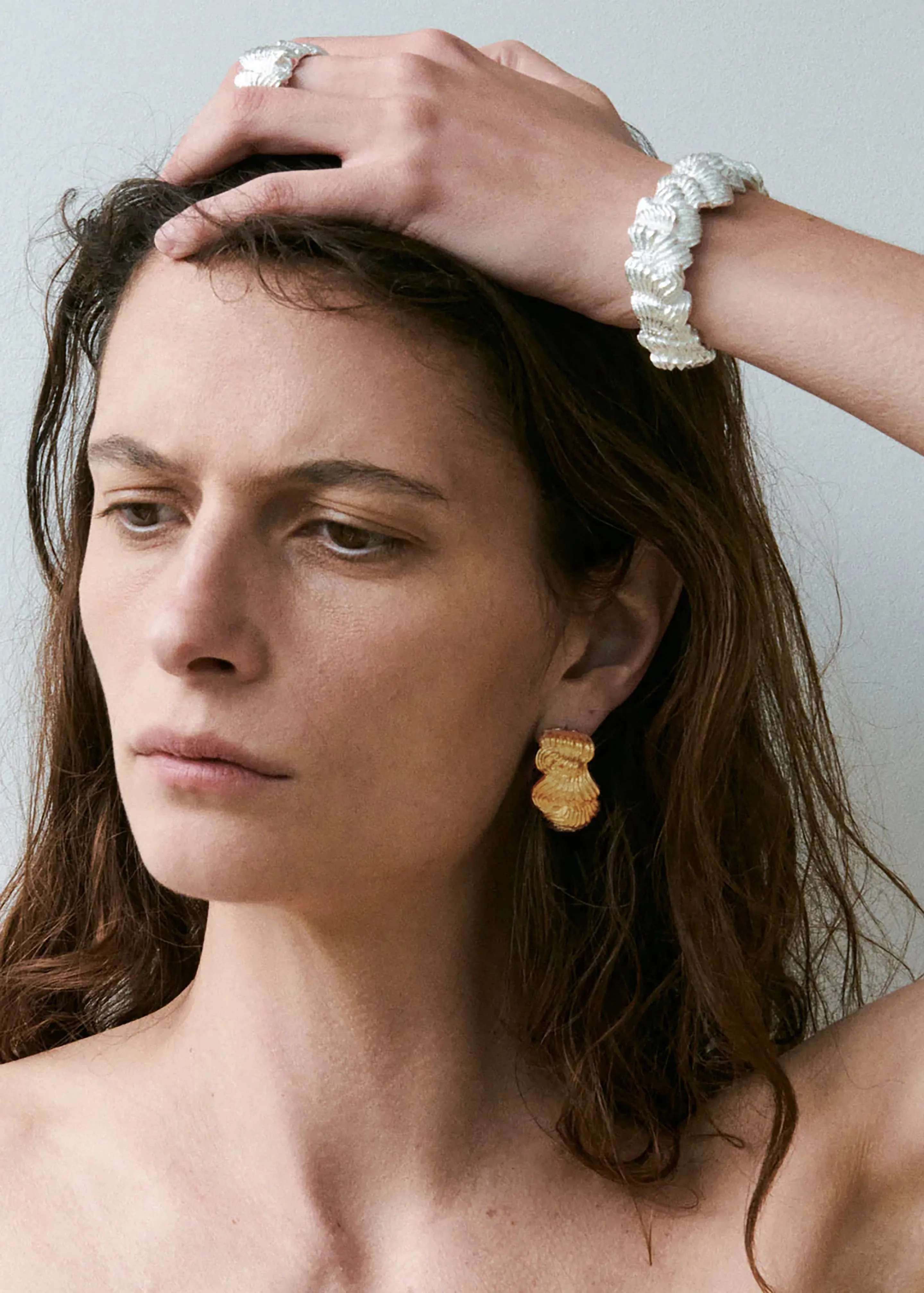 Completedworks Buttercream Earrings - Gold sold by Frankie Shop product image thumbnail 2