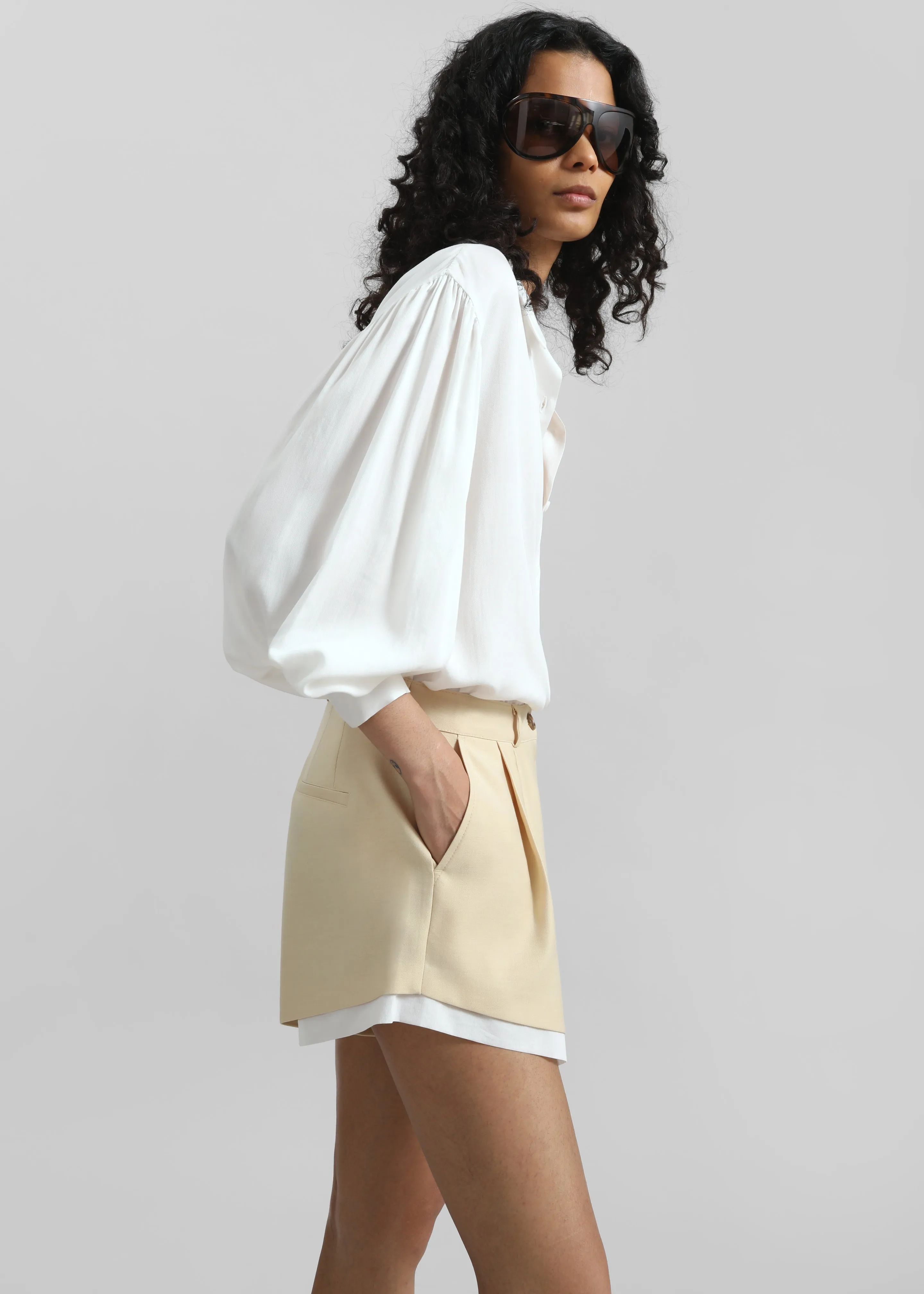 Azura Fluid Shirt - White sold by Frankie Shop