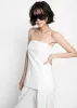 Abbie Strapless Top - White sold by Frankie Shop