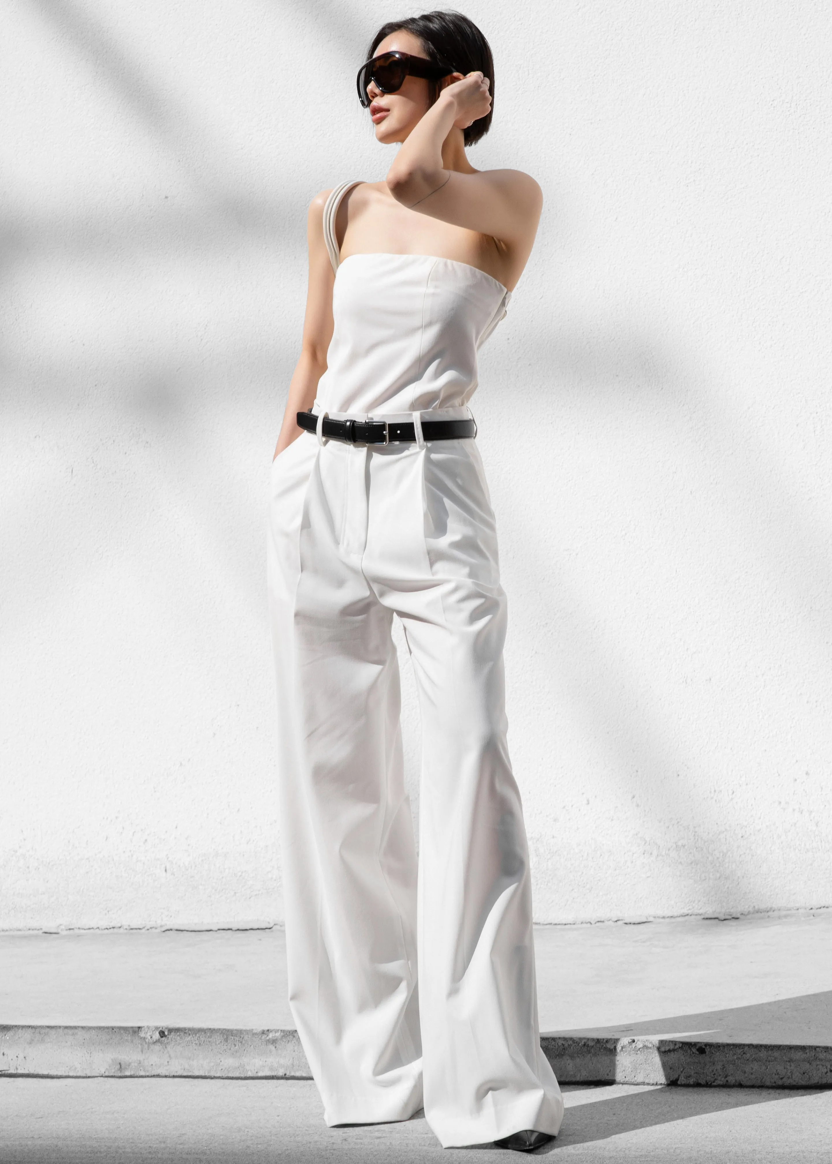 Abbie Strapless Top - White sold by Frankie Shop product image thumbnail 5