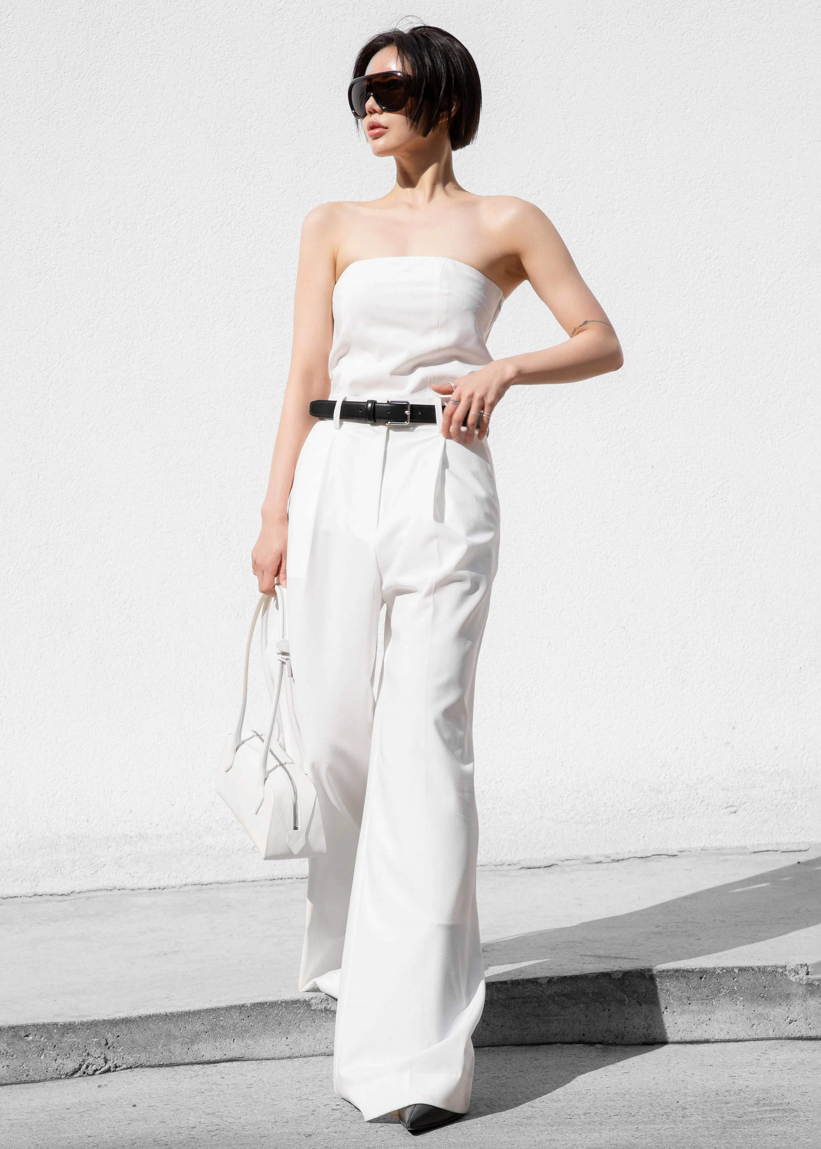 Abbie Trousers - White sold by Frankie Shop