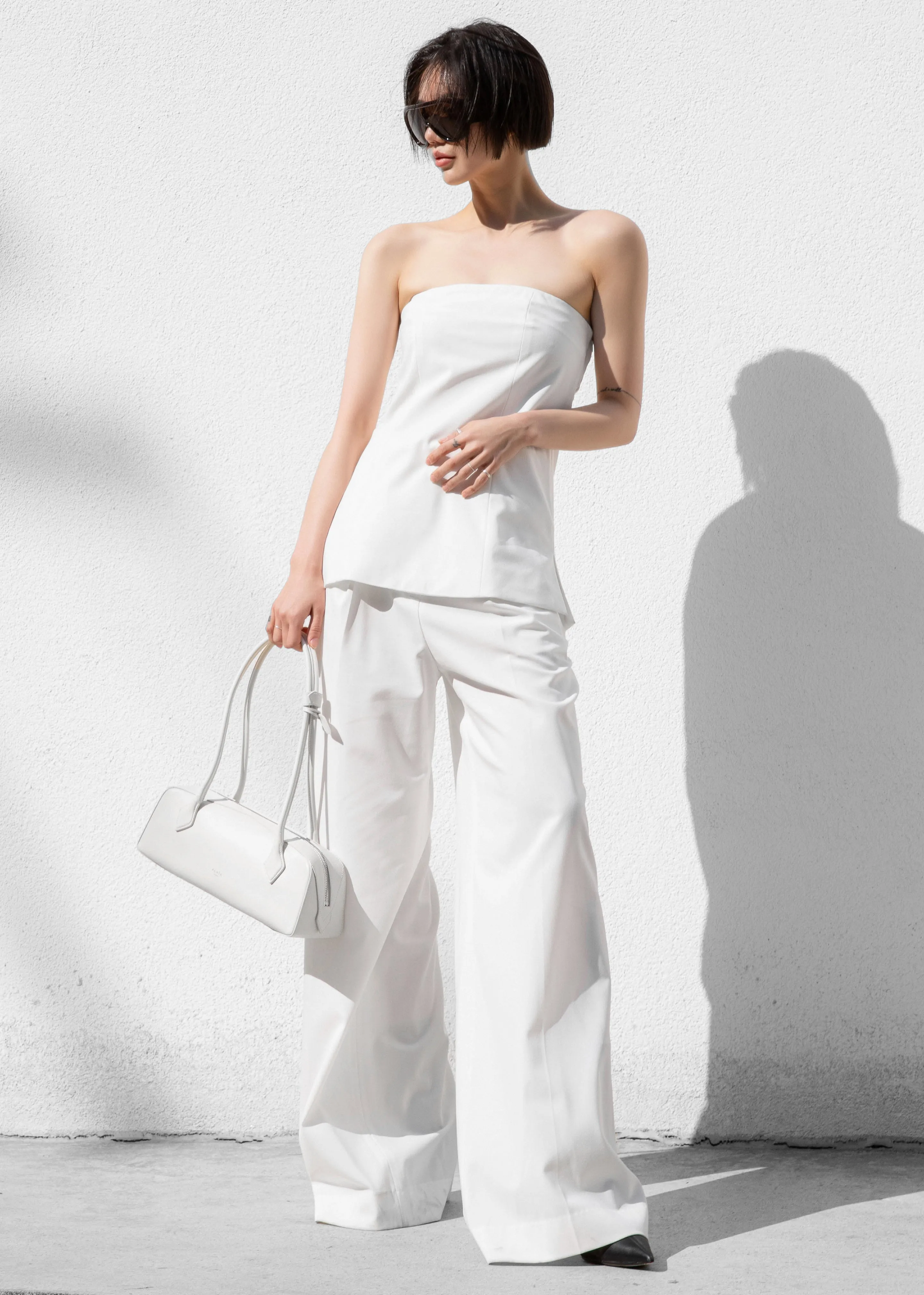 Abbie Trousers - White sold by Frankie Shop product image thumbnail 5