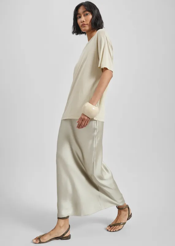 Samsøe Samsøe Saagneta Long Skirt - Agate Gray sold by Frankie Shop