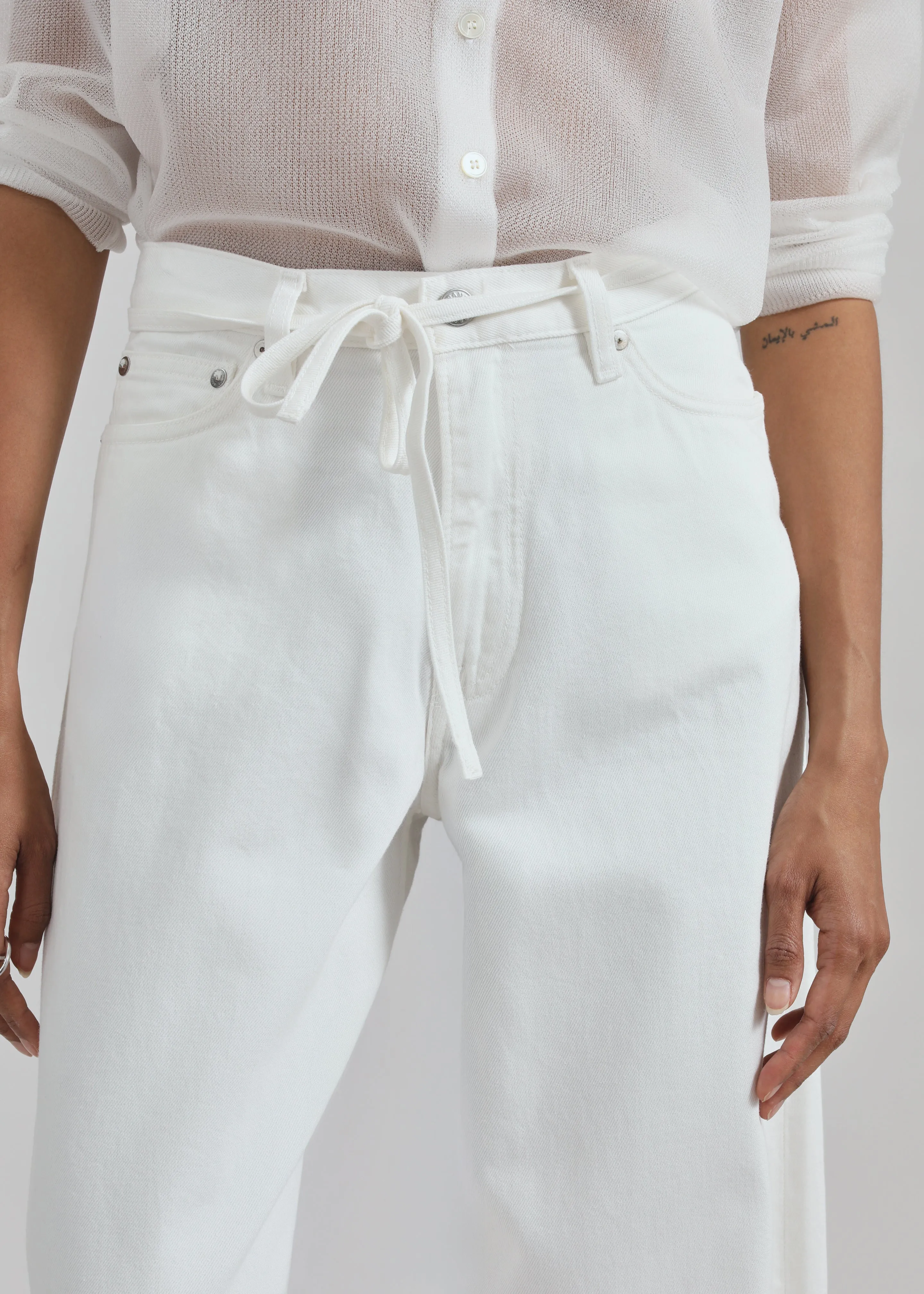 Samsøe Samsøe Saharper Jeans Belt - White Rock sold by Frankie Shop product image thumbnail 3