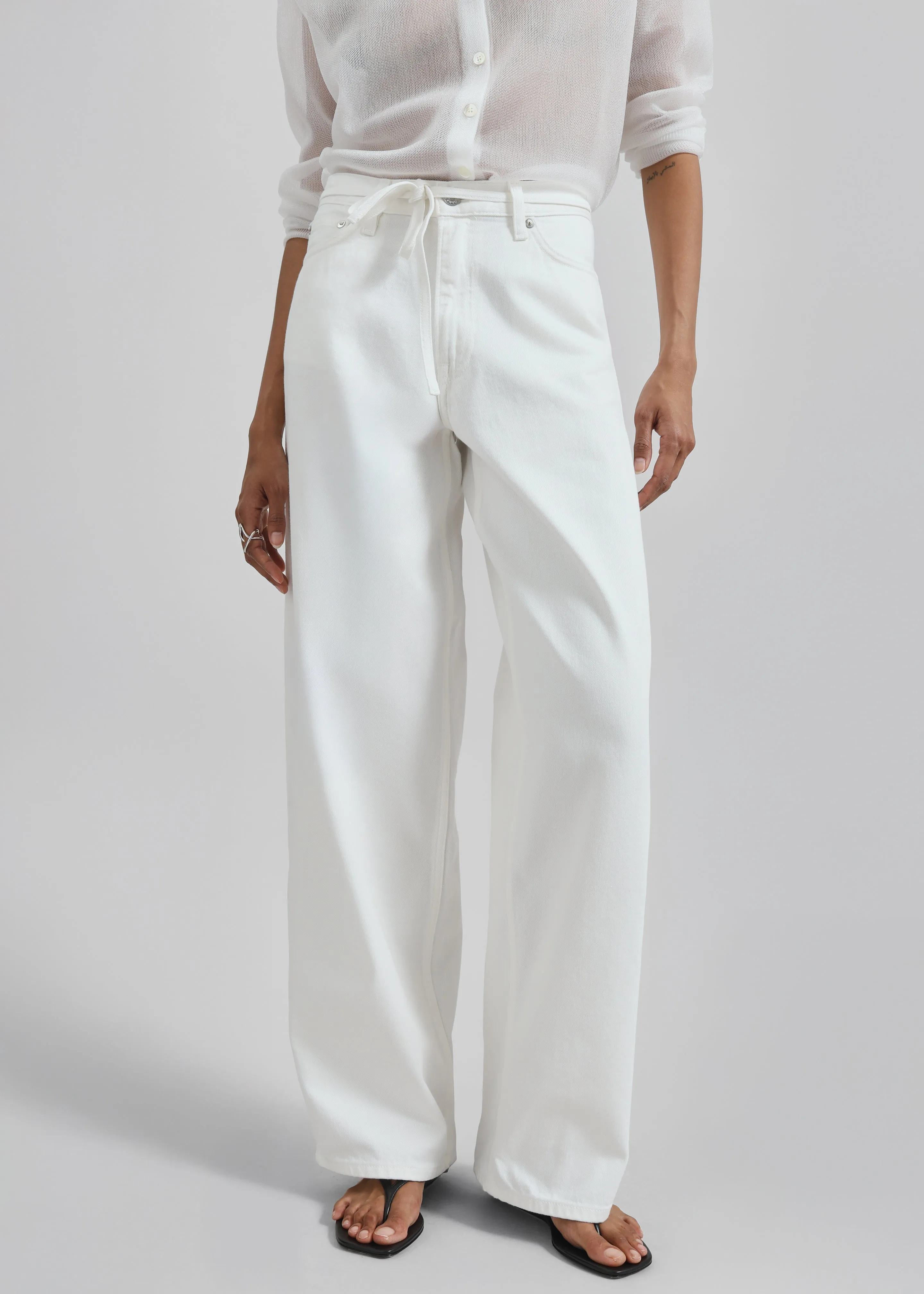 Samsøe Samsøe Saharper Jeans Belt - White Rock sold by Frankie Shop product image thumbnail 2