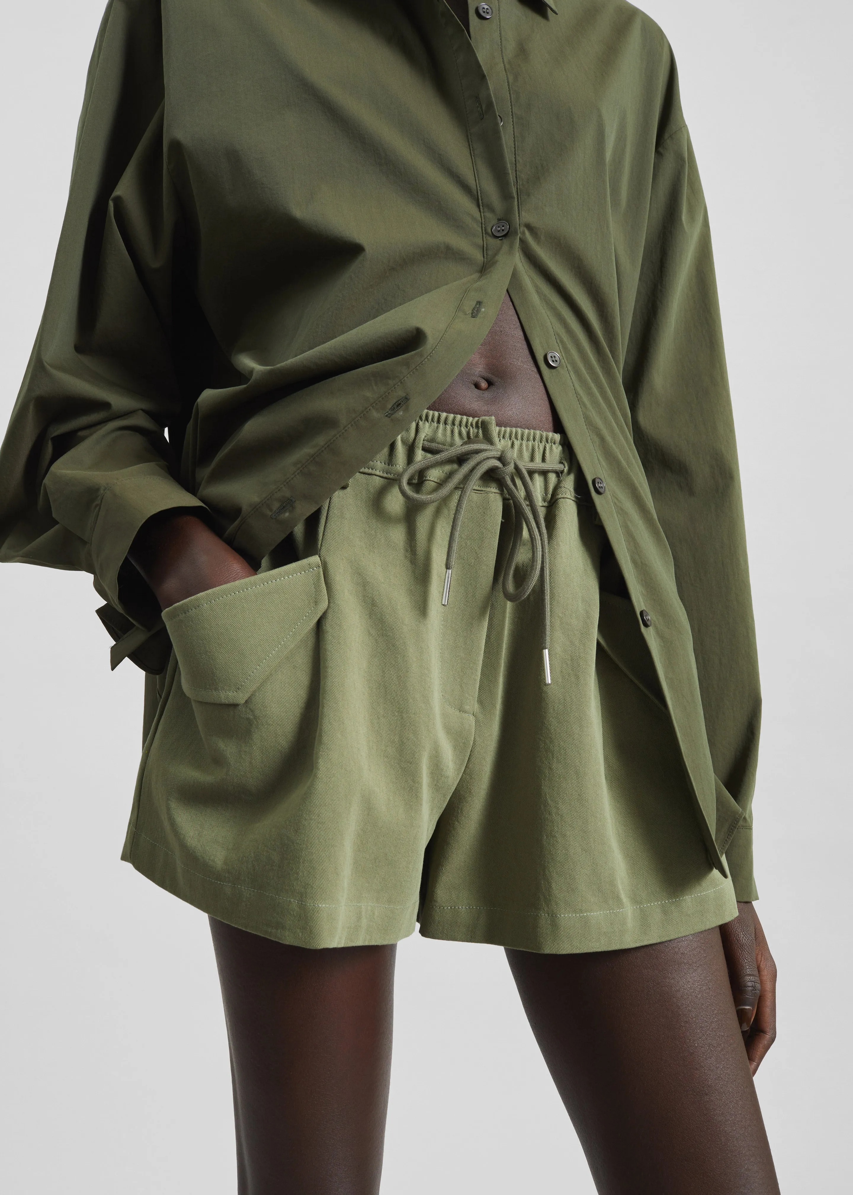 Orrin Cargo Shorts - Olive sold by Frankie Shop product image thumbnail 3