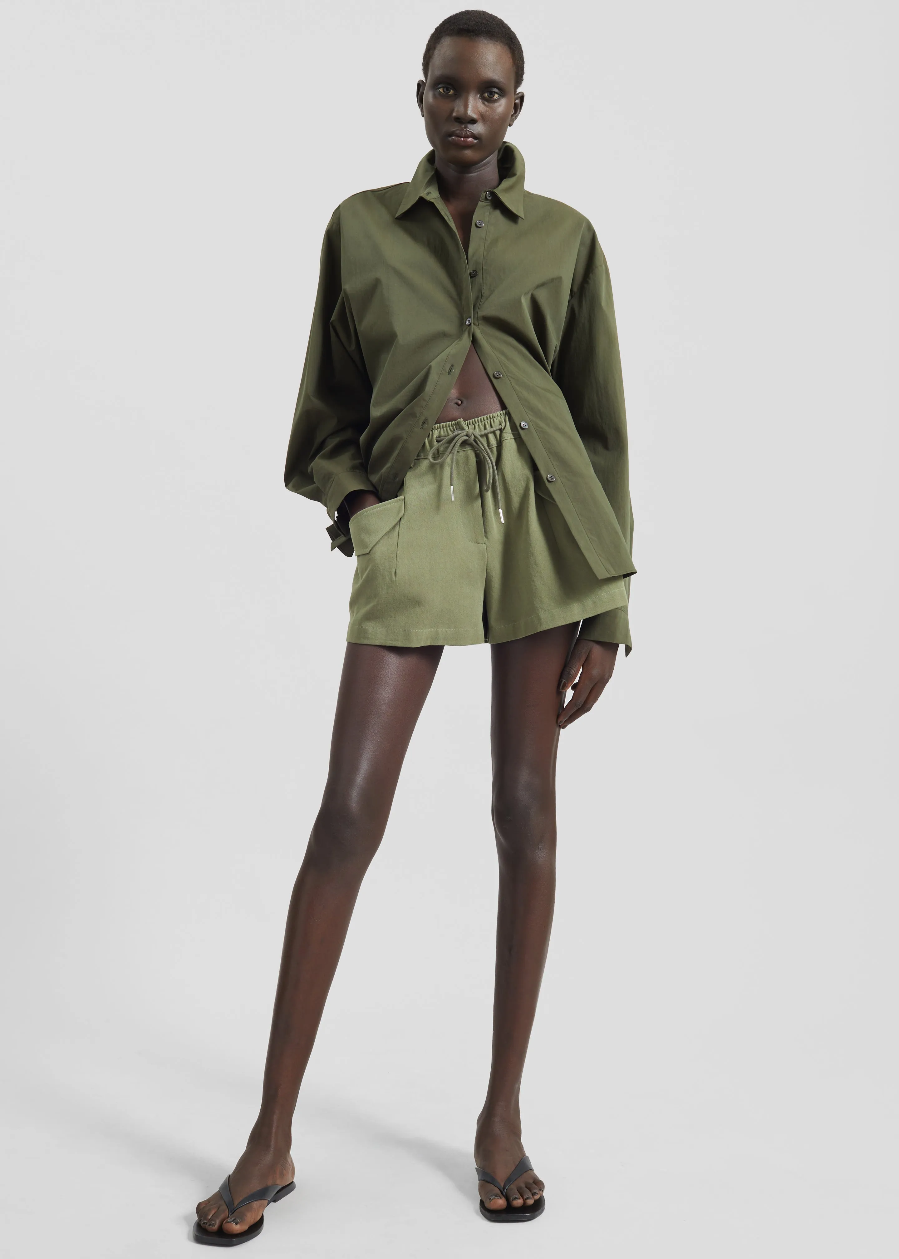 Orrin Cargo Shorts - Olive sold by Frankie Shop product image thumbnail 4