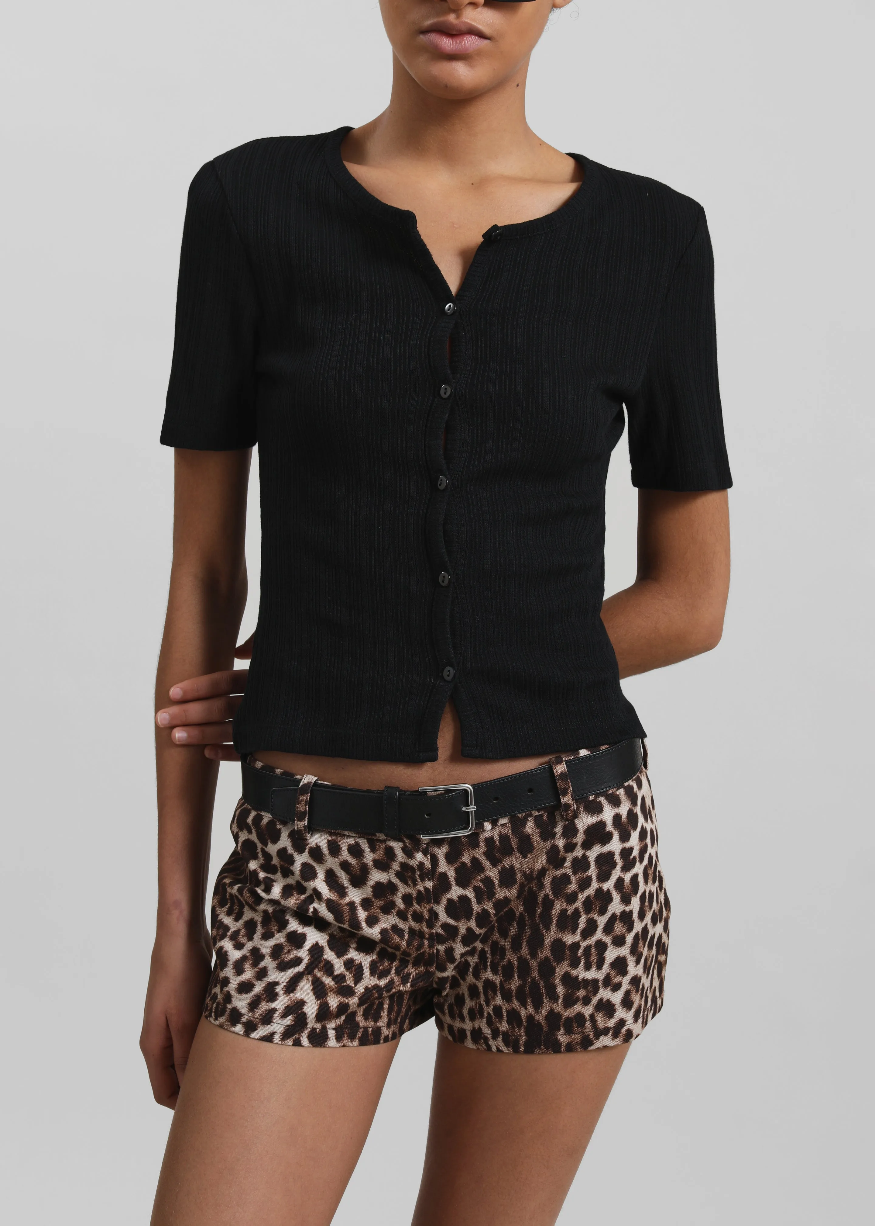 Samsøe Samsøe Sajuni SS Cardigan - Black sold by Frankie Shop product image thumbnail 3