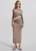 Margot Asymmetric Top - Mocha sold by Frankie Shop