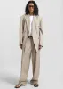 Dunbar Pleated Trousers - Taupe sold by Frankie Shop