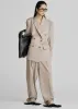Dunbar Pleated Trousers - Taupe sold by Frankie Shop