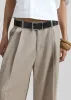 Dunbar Pleated Trousers - Taupe sold by Frankie Shop