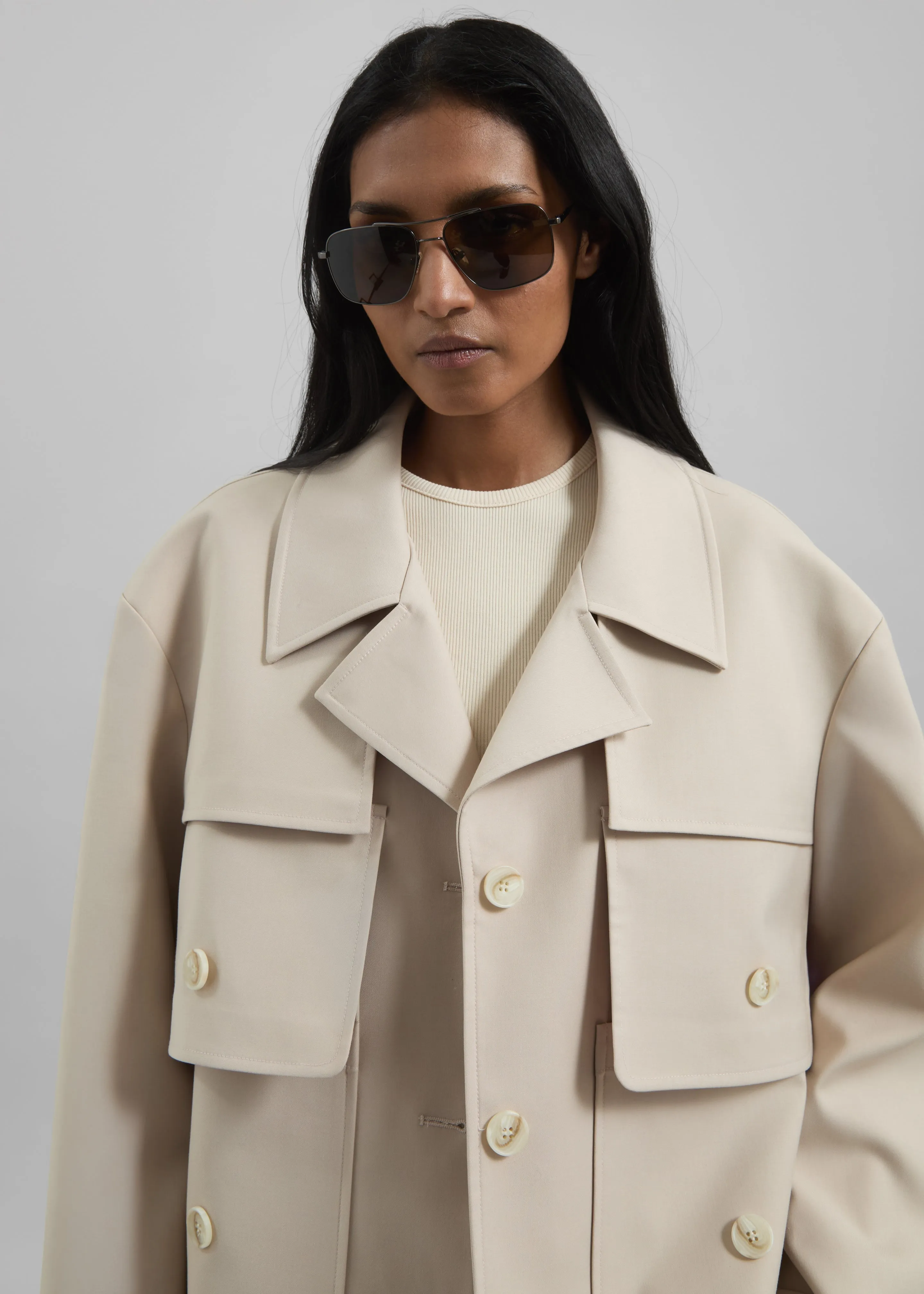 Duloe Field Jacket - Light Beige sold by Frankie Shop product image thumbnail 3