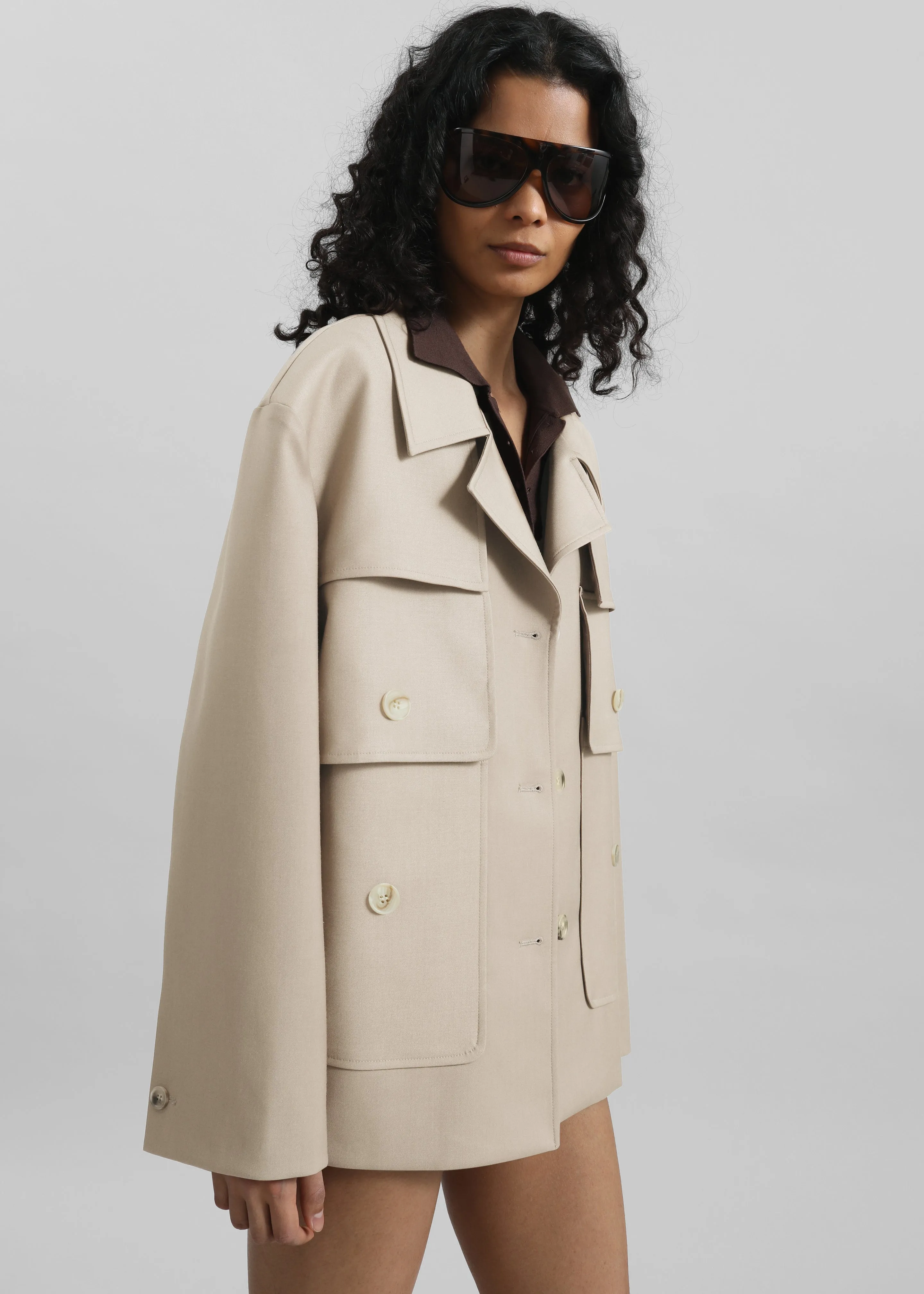 Duloe Field Jacket - Light Beige sold by Frankie Shop product image thumbnail 2