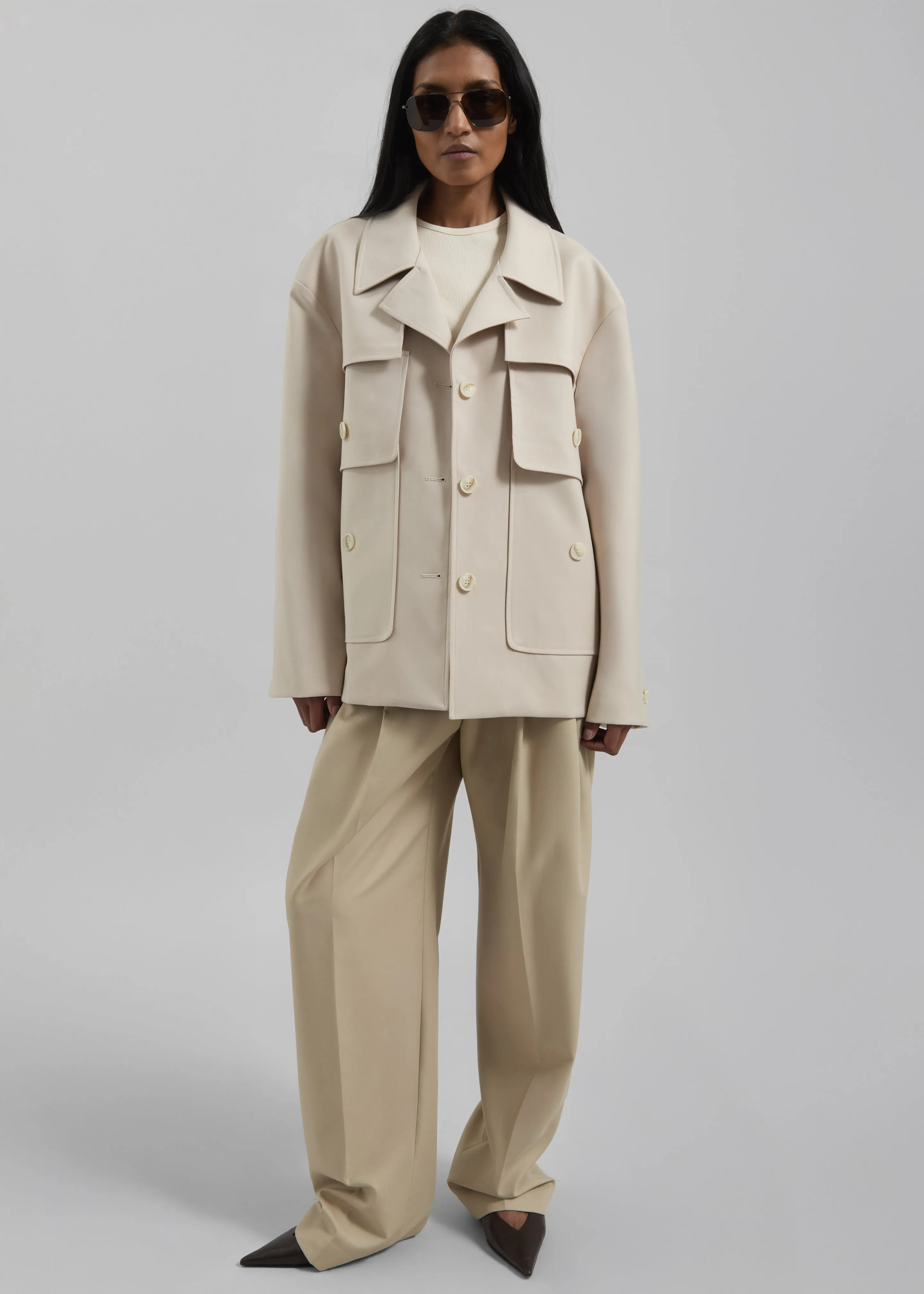 Duloe Field Jacket - Light Beige sold by Frankie Shop