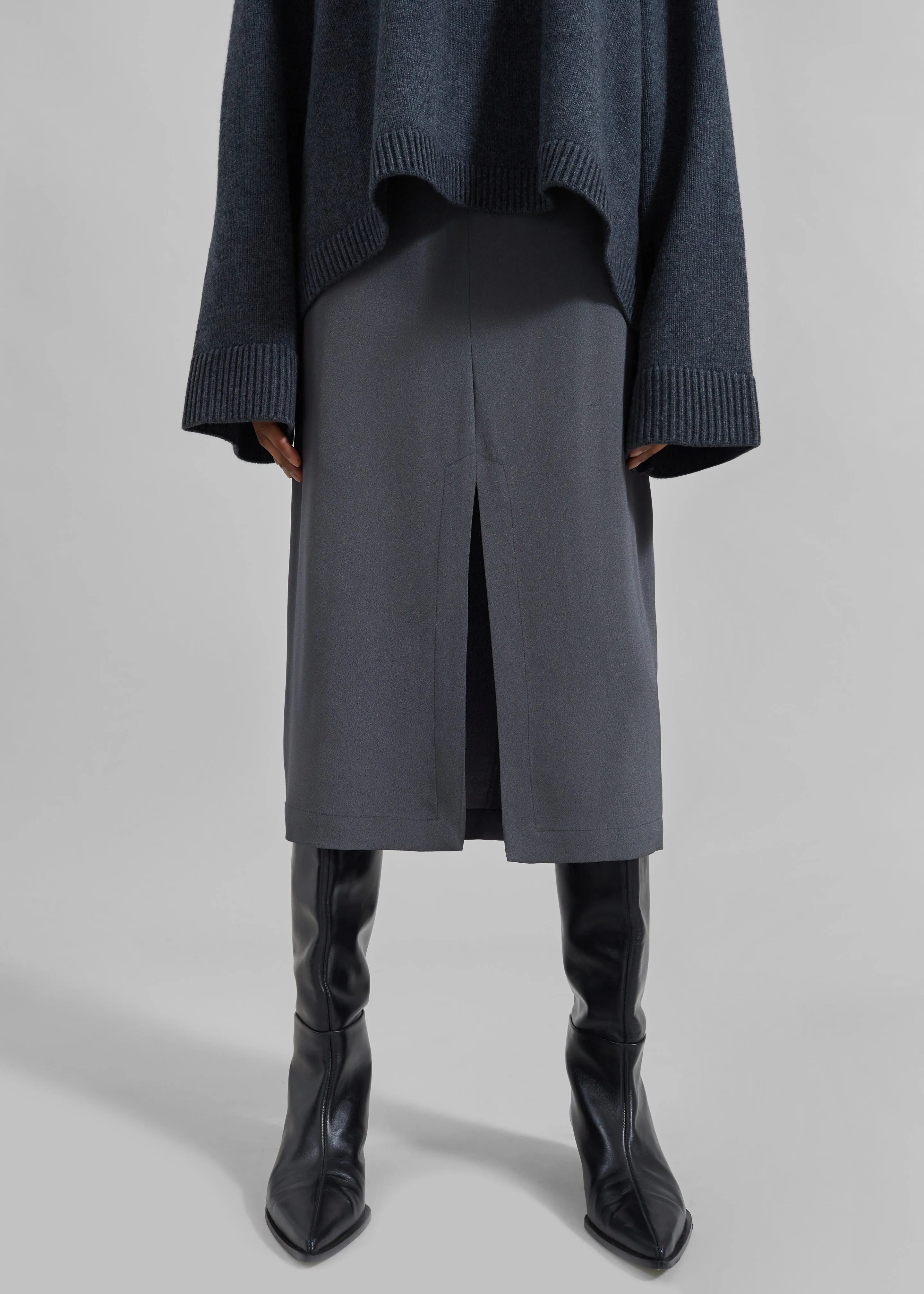 Judy Midi Skirt - Grey sold by Frankie Shop