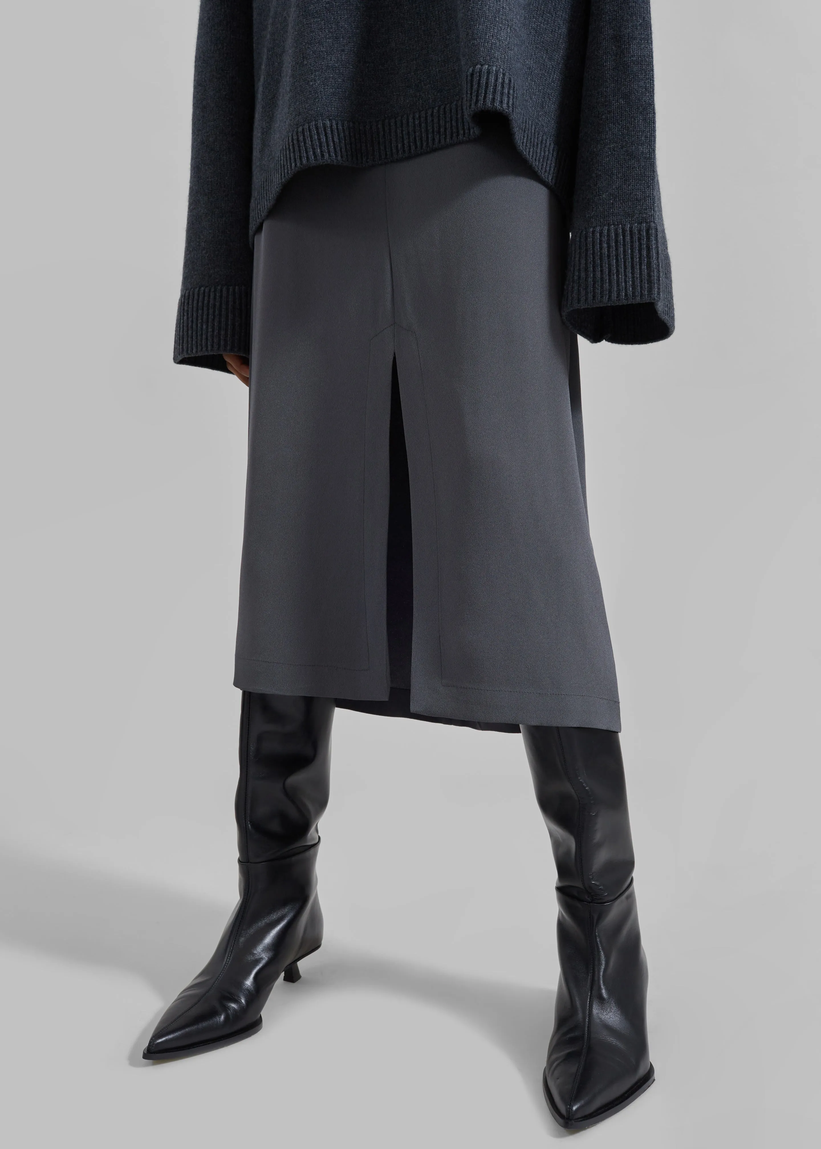 Judy Midi Skirt - Grey sold by Frankie Shop product image thumbnail 3