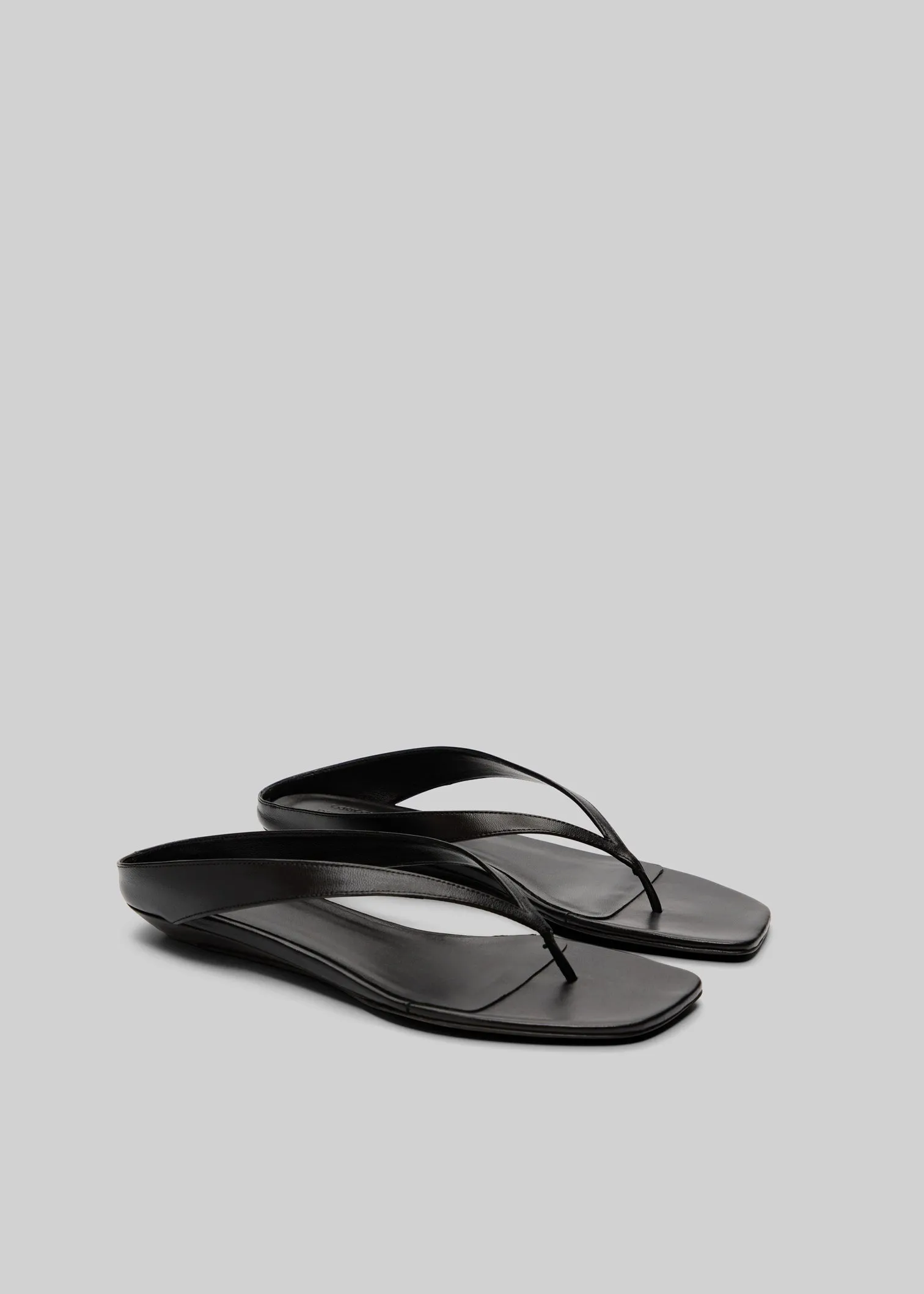 Loulou de Saison Coda Nappa Leather Sandals - Black sold by Frankie Shop product image thumbnail 3