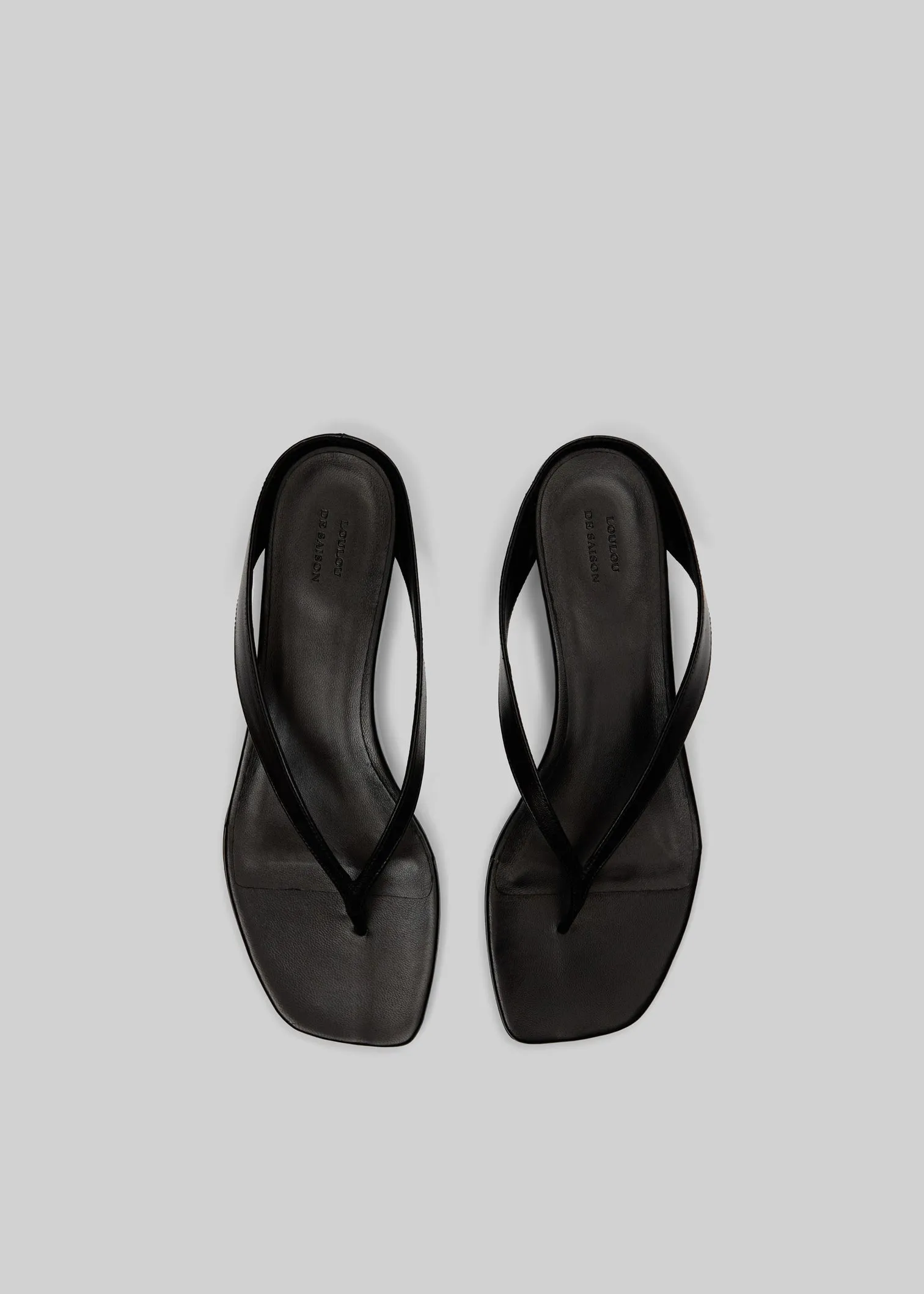 Loulou de Saison Coda Nappa Leather Sandals - Black sold by Frankie Shop product image thumbnail 4