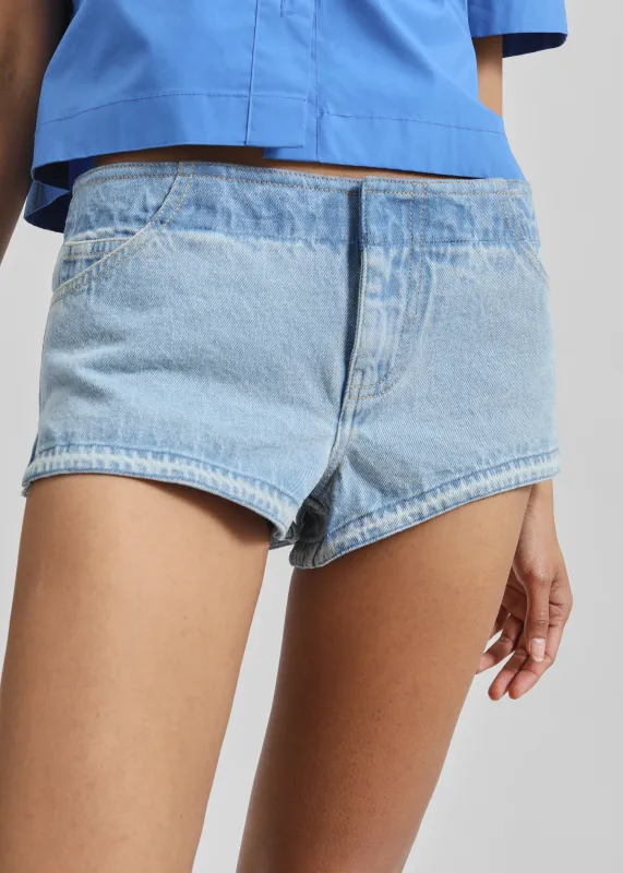 Christopher Esber Reconstruct Denim Micro Shorts - Indigo sold by Frankie Shop