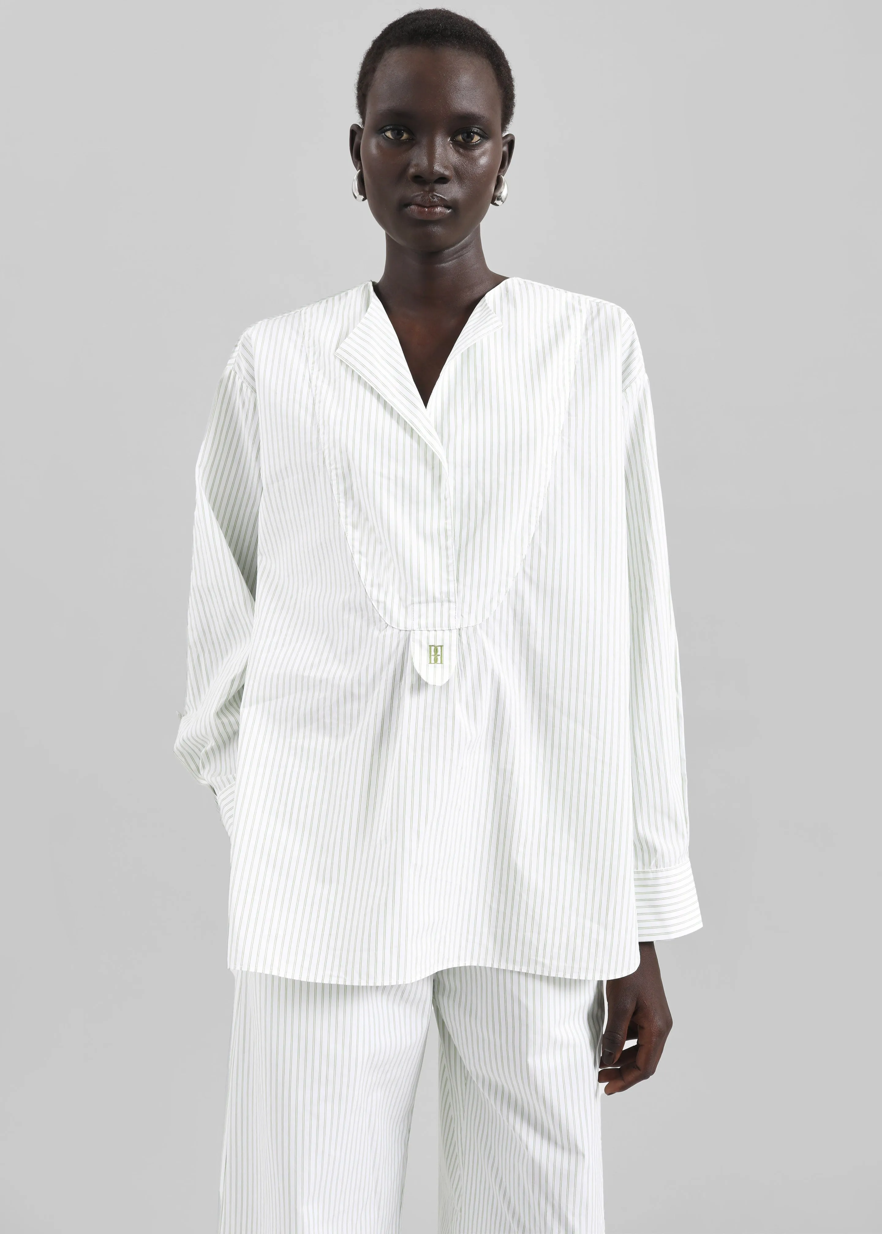 By Malene Birger Fayette Top - Twin Stripe sold by Frankie Shop product image thumbnail 3