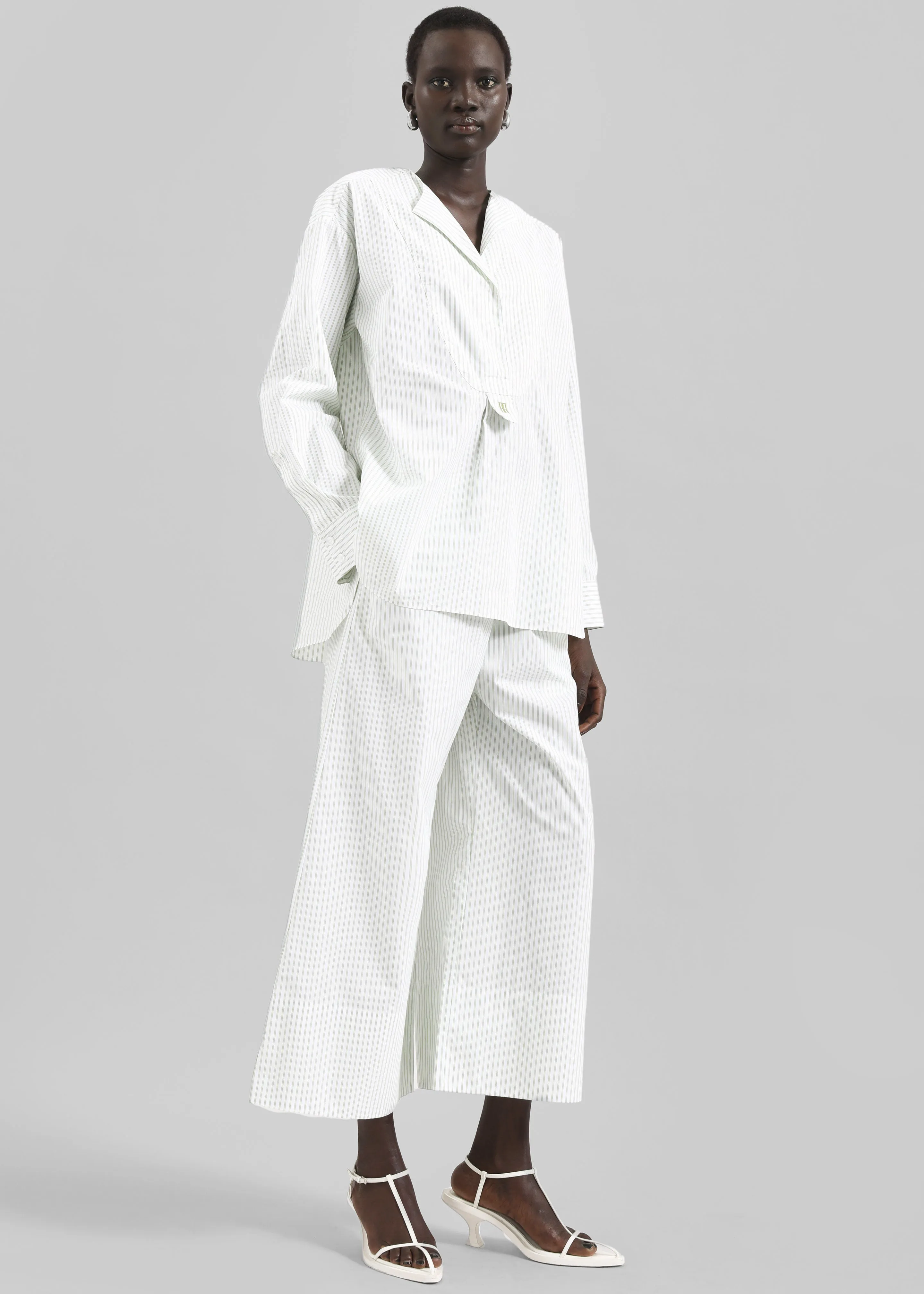 By Malene Birger Fayette Top - Twin Stripe sold by Frankie Shop product image thumbnail 2