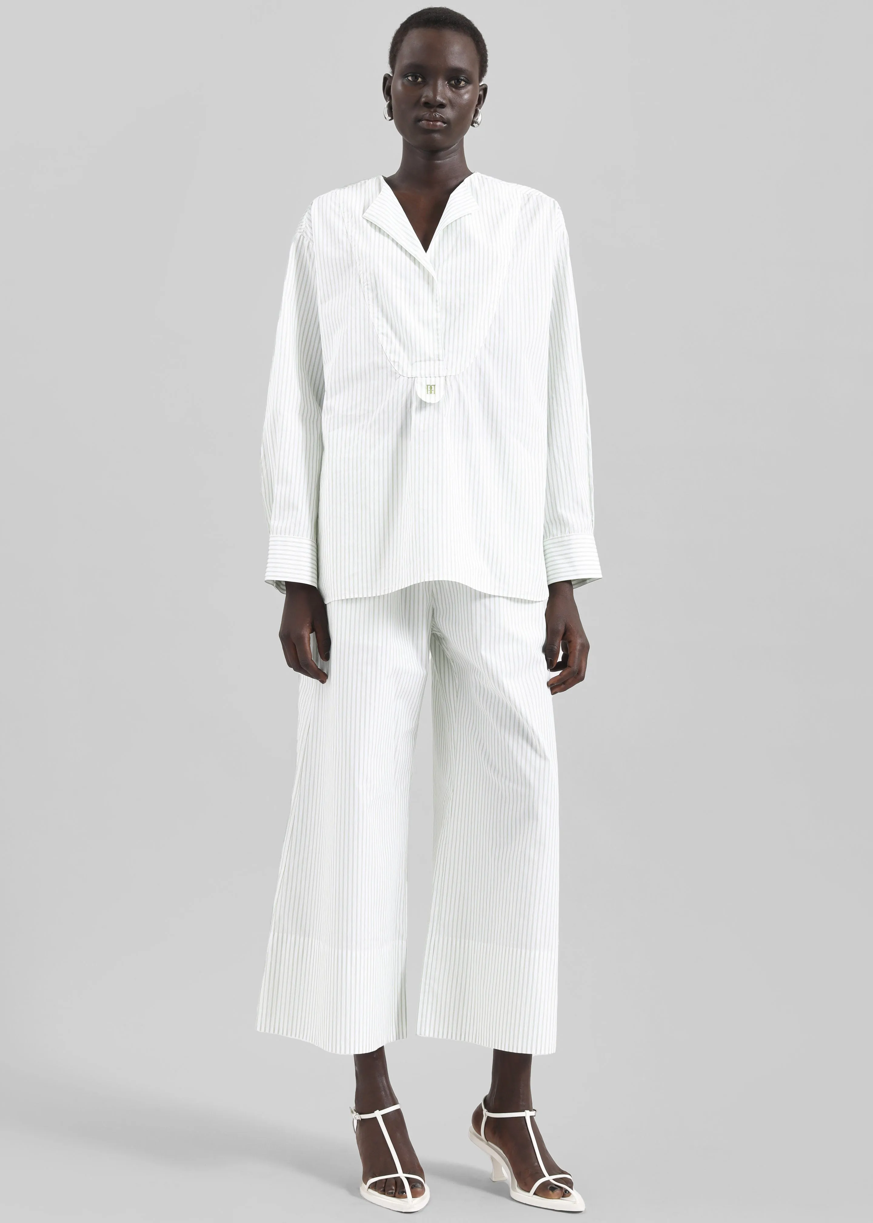 By Malene Birger Luisa Trousers - Twin Stripe sold by Frankie Shop