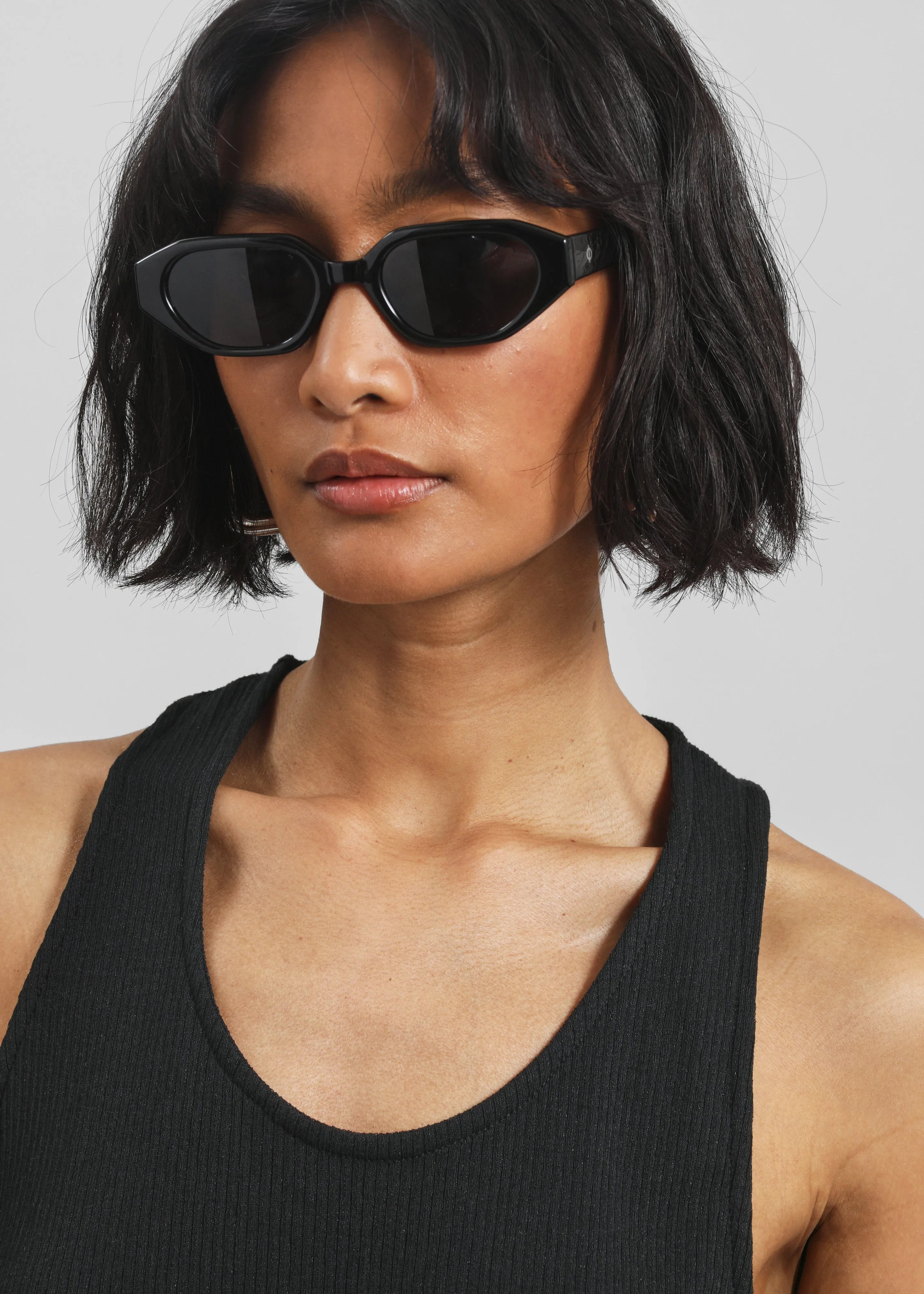 Nox Ribbed Tank Top - Black sold by Frankie Shop product image thumbnail 4