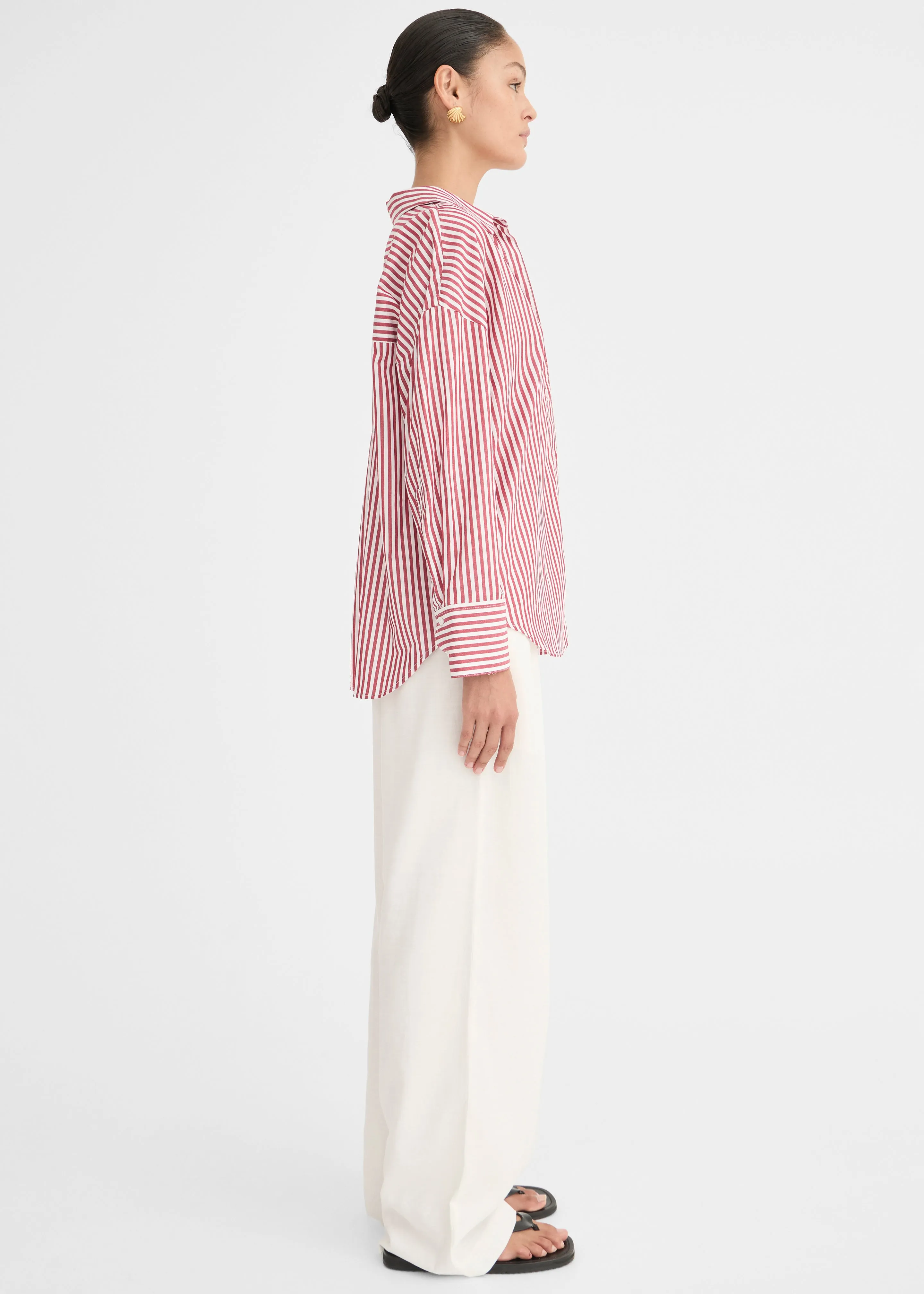 Solaqua Franca Striped Shirt - Red/White sold by Frankie Shop product image thumbnail 5