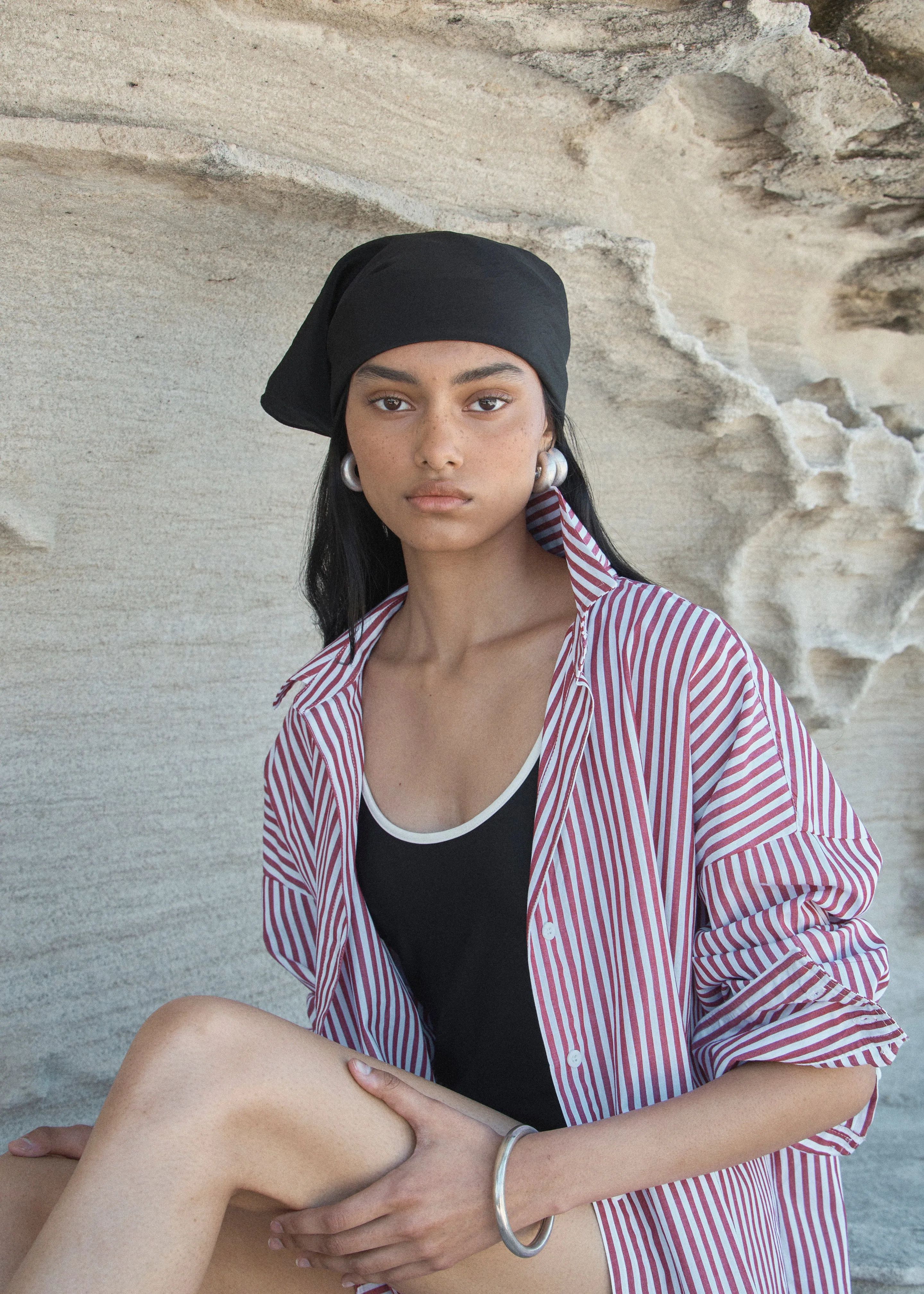 Solaqua Franca Striped Shirt - Red/White sold by Frankie Shop product image thumbnail 2